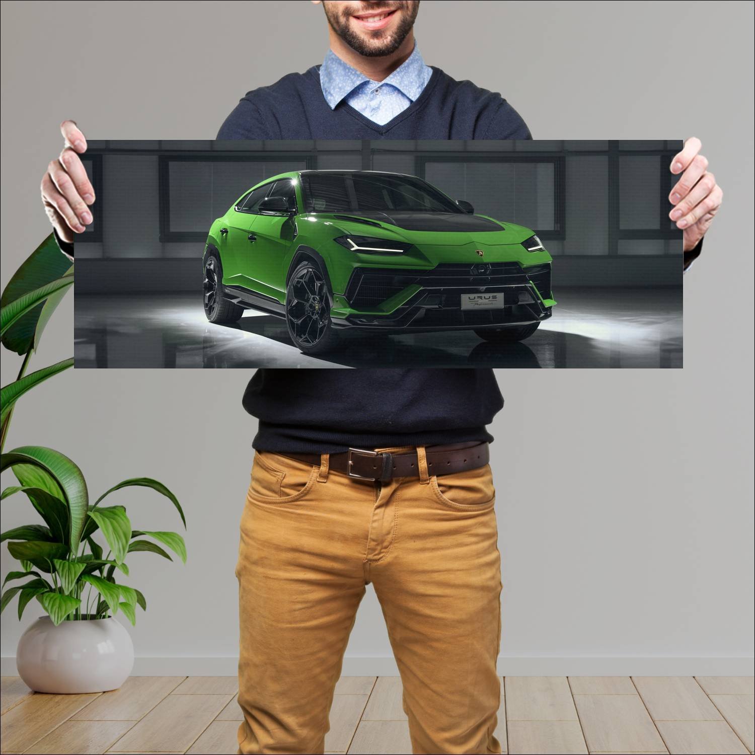 Cuadro grande 30x80cm 2022 lamborghini urus perfor 549 Lamborghini