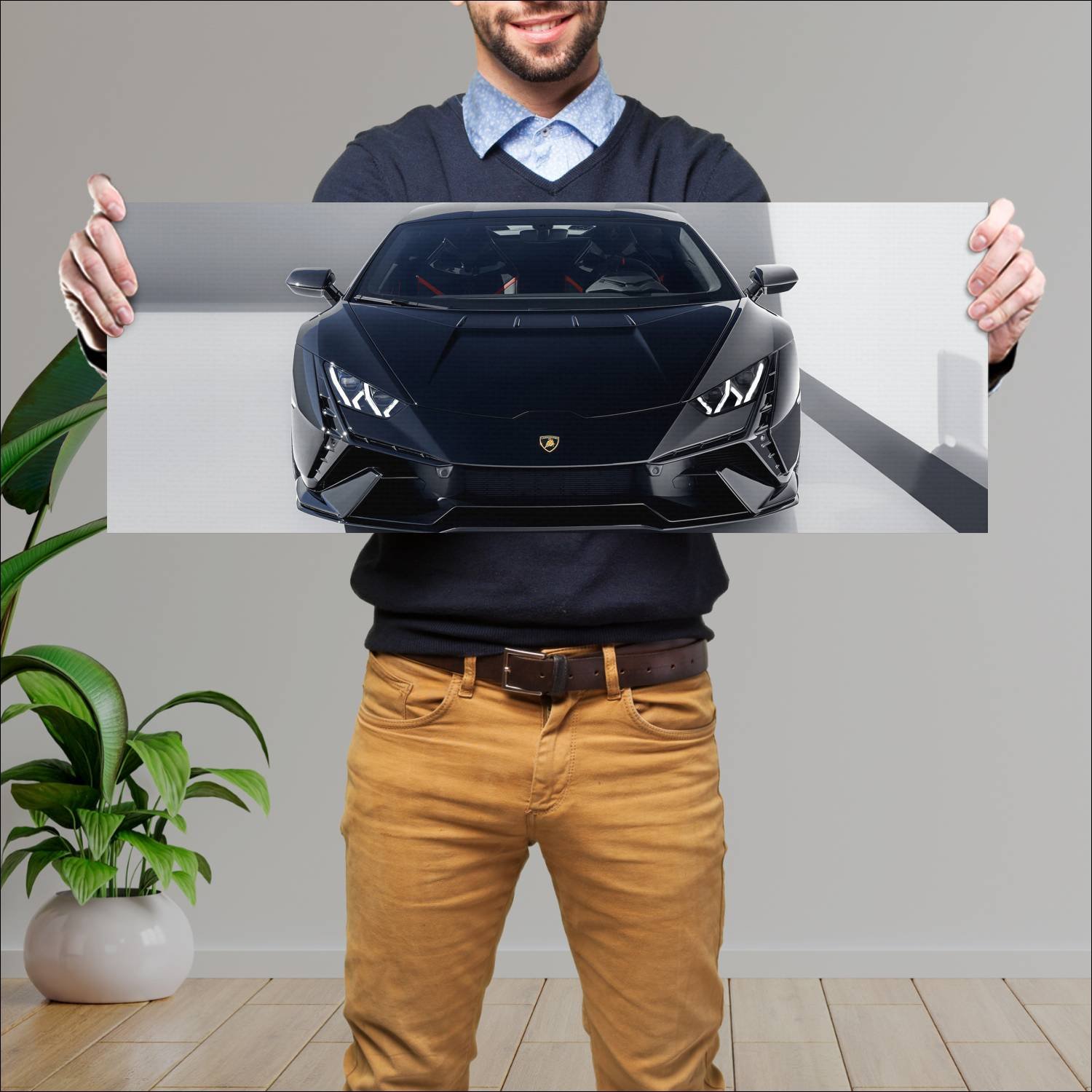 Cuadro grande 30x80cm 2023 lamborghini huracan tec 564 Lamborghini