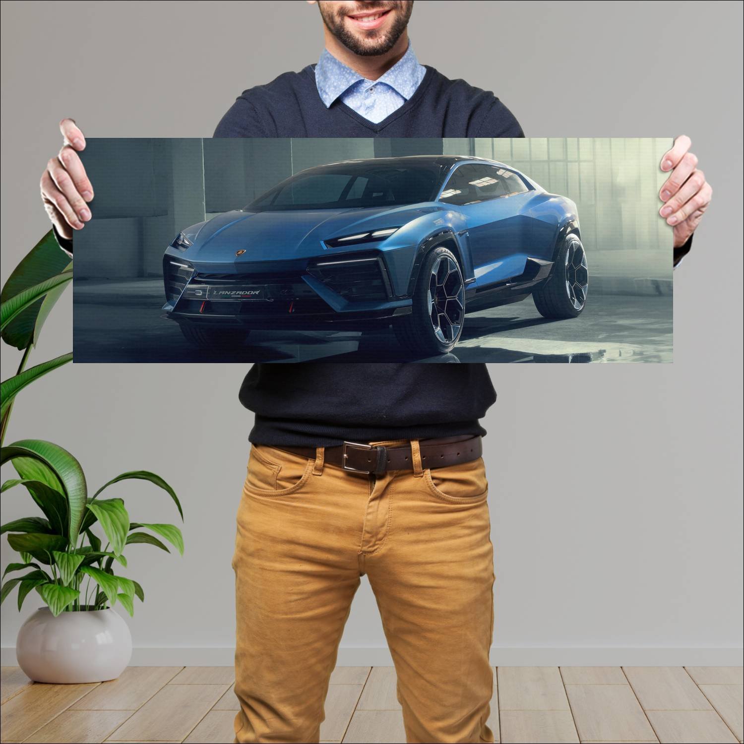 Cuadro grande 30x80cm 2023 lamborghini lanzador co 569 Lamborghini