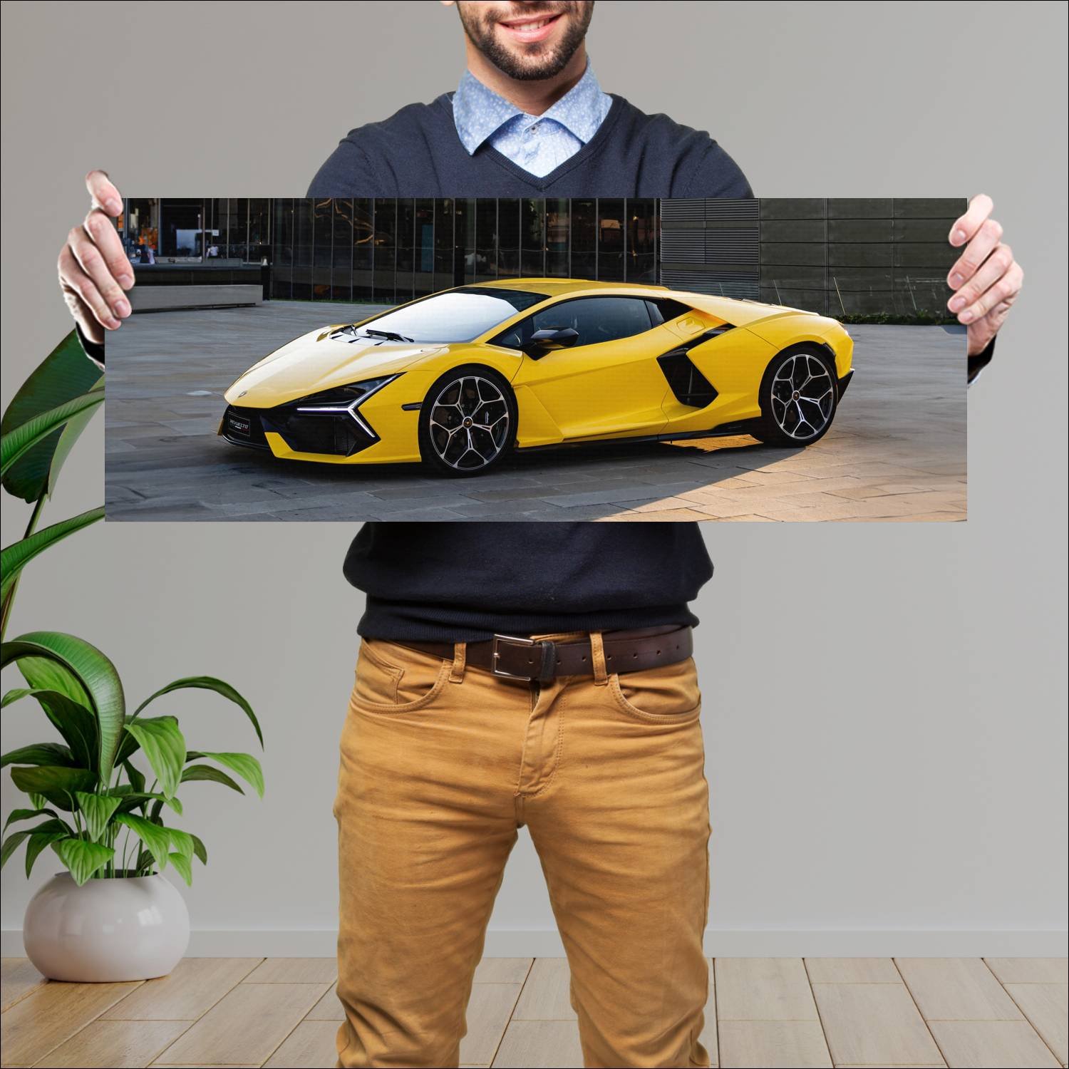 Cuadro grande 30x80cm 2023 lamborghini revuelto 12 574 Lamborghini