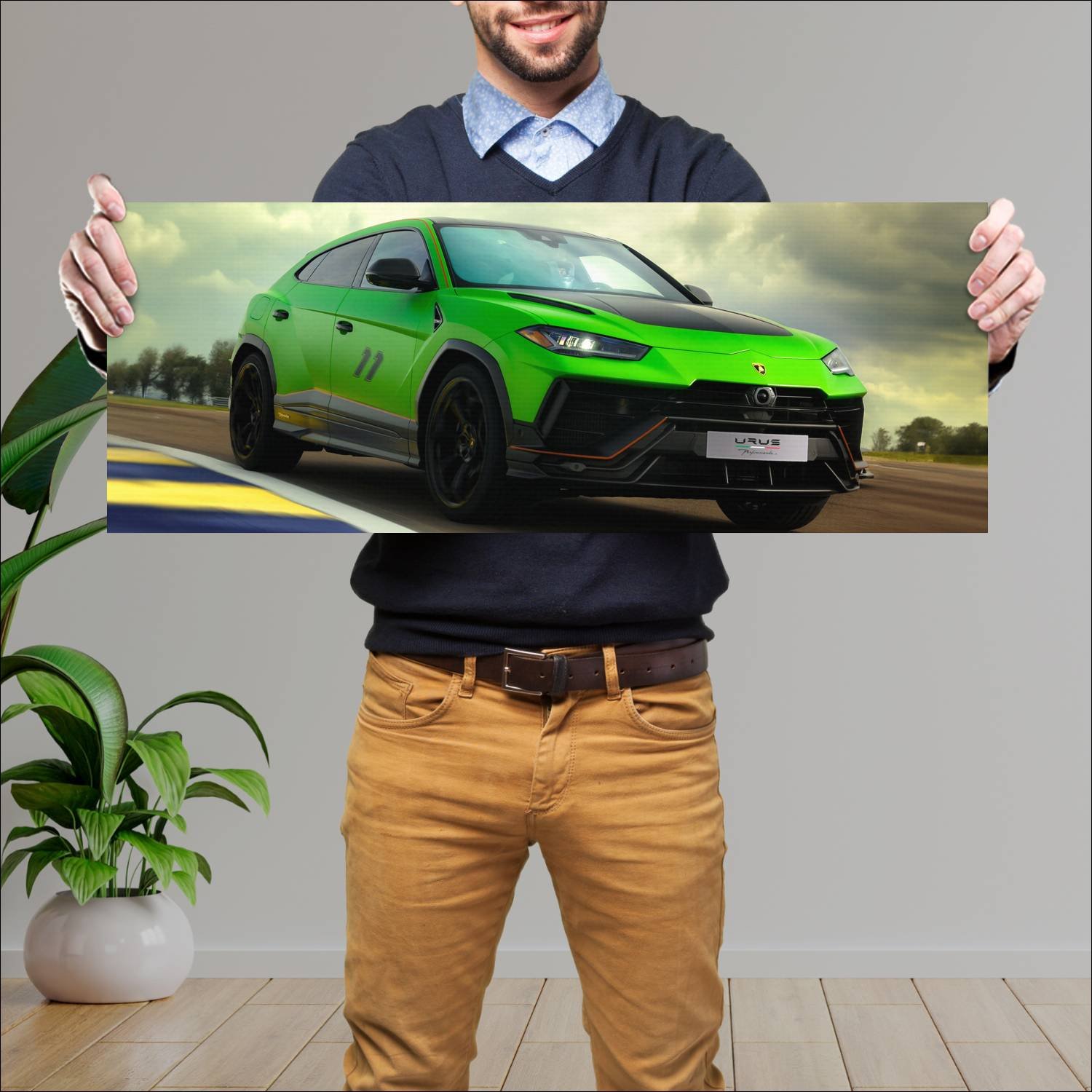 Cuadro grande 30x80cm 2023 lamborghini urus perfor 575 Lamborghini