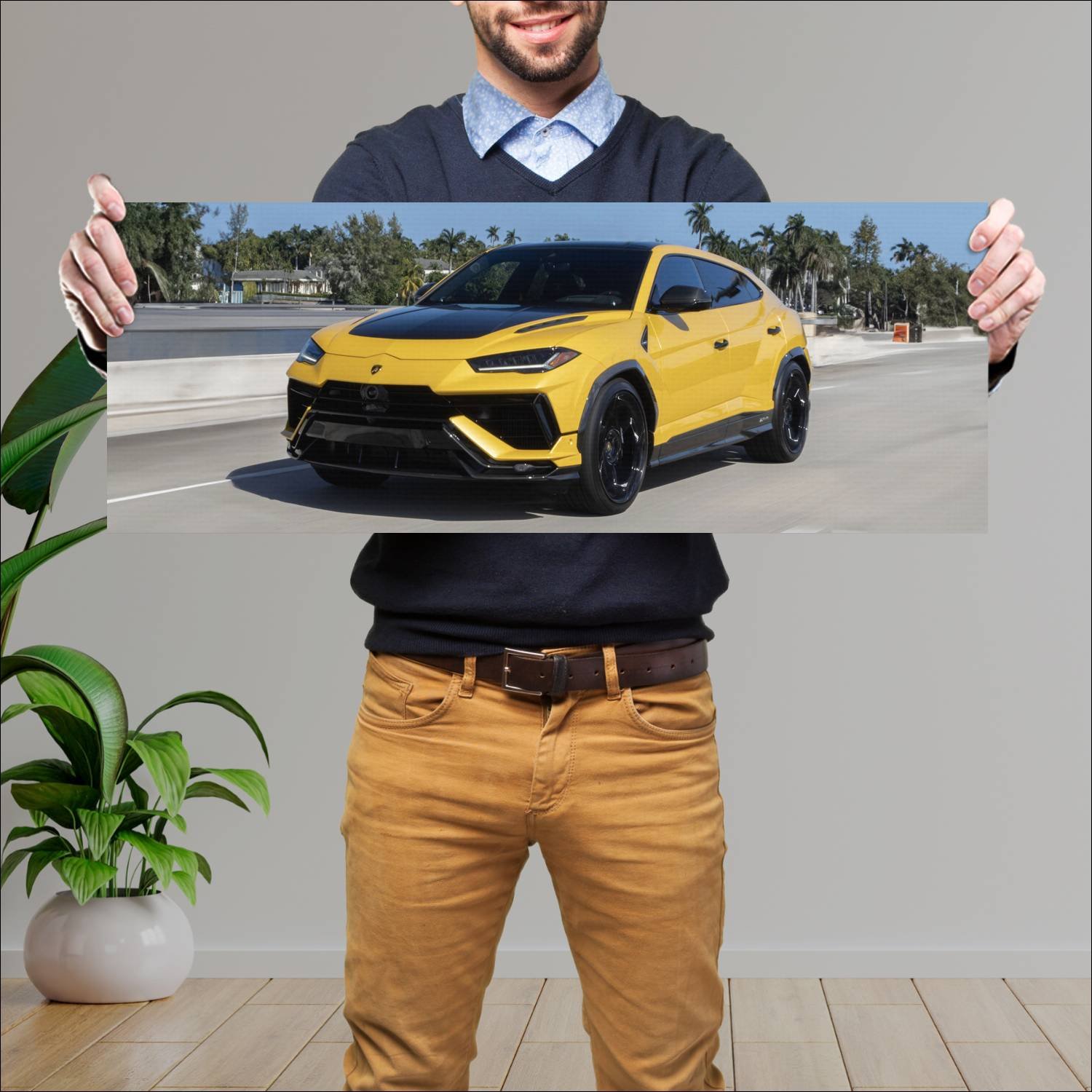 Cuadro grande 30x80cm 2023 lamborghini urus perfor 577 Lamborghini