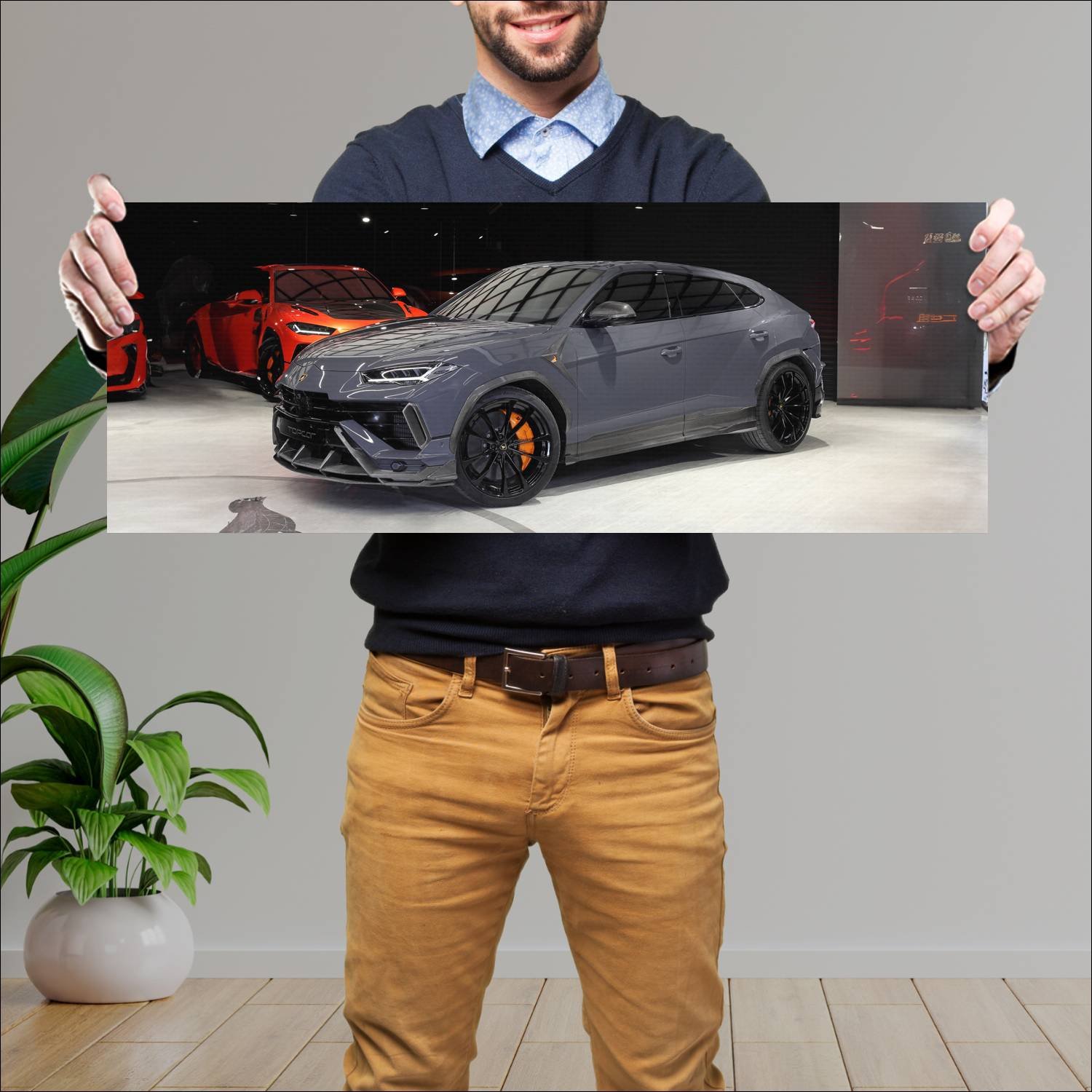 Cuadro grande 30x80cm 2023 lamborghini urus s by t 578 Lamborghini
