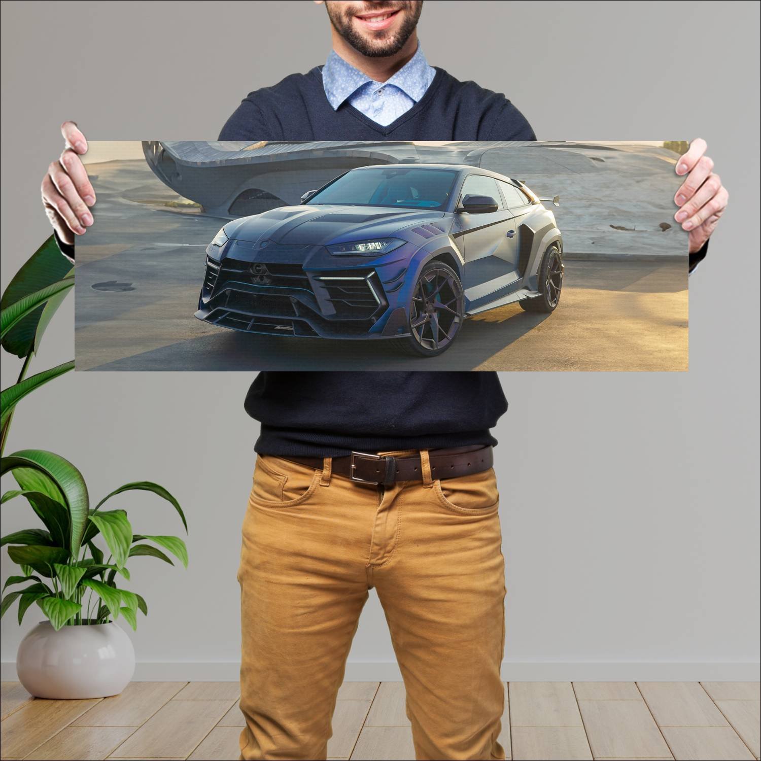 Cuadro grande 30x80cm 2023 mansory venatus coupe e 581 Lamborghini
