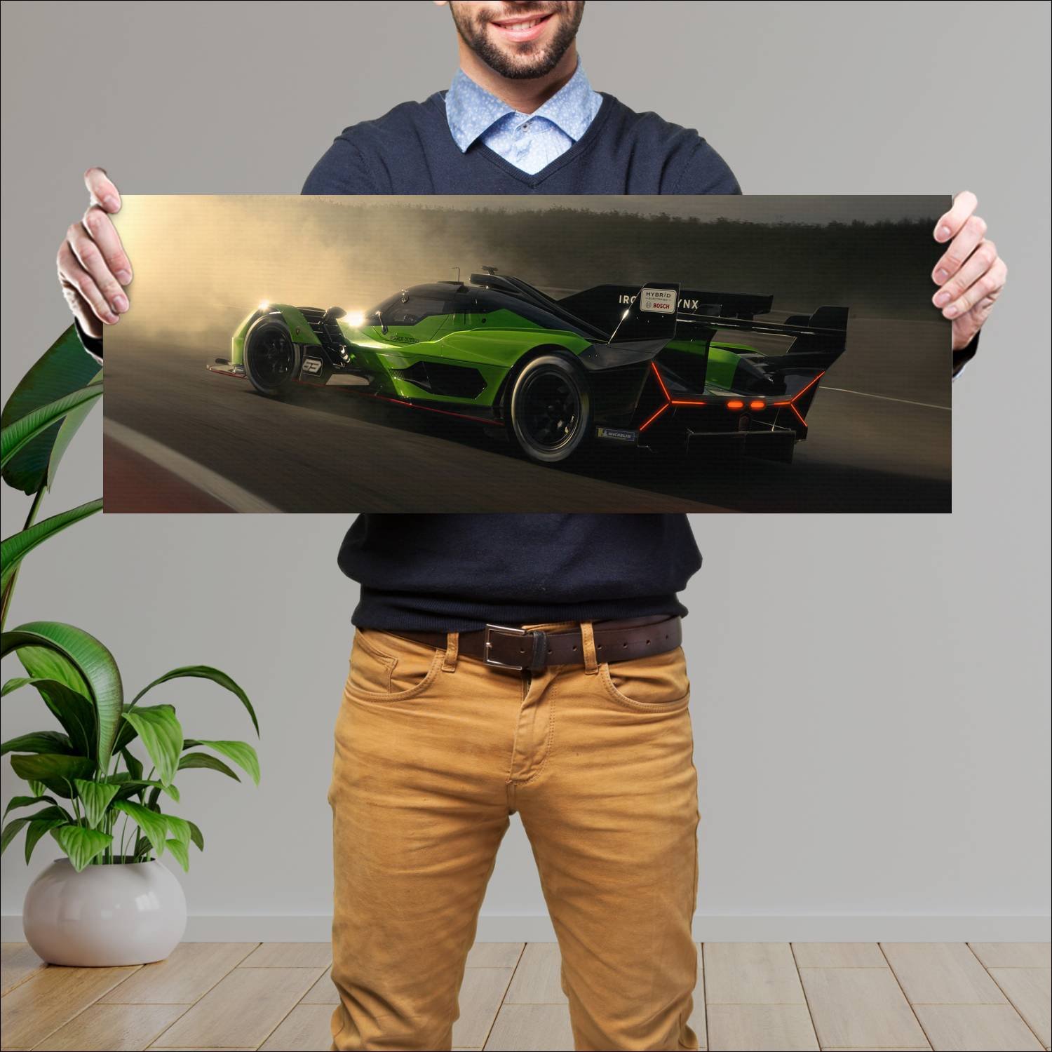Cuadro grande 30x80cm 2024 lamborghini sc63 auto 586 Lamborghini