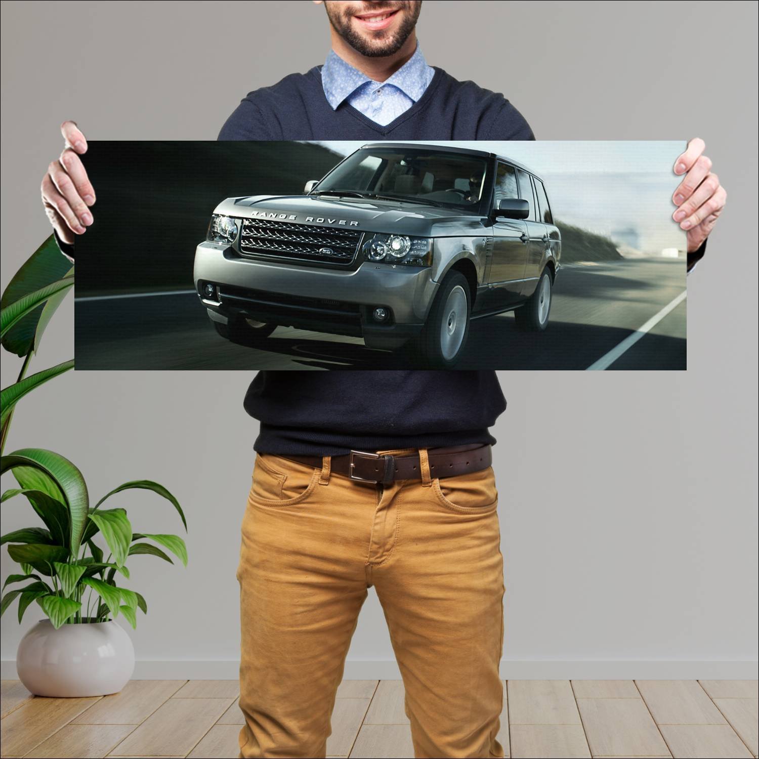Cuadro grande 30x80cm 2009 range rover vogue se 37 101 Land Rover