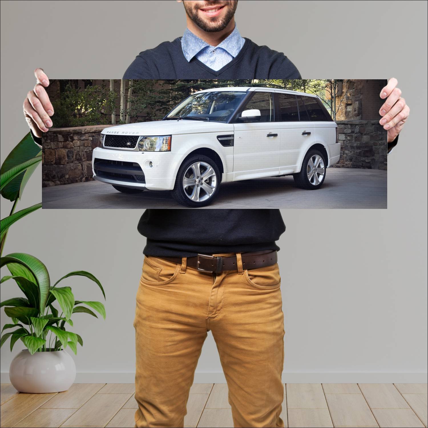 Cuadro grande 30x80cm 2012 range rover sport limit 168 Land Rover