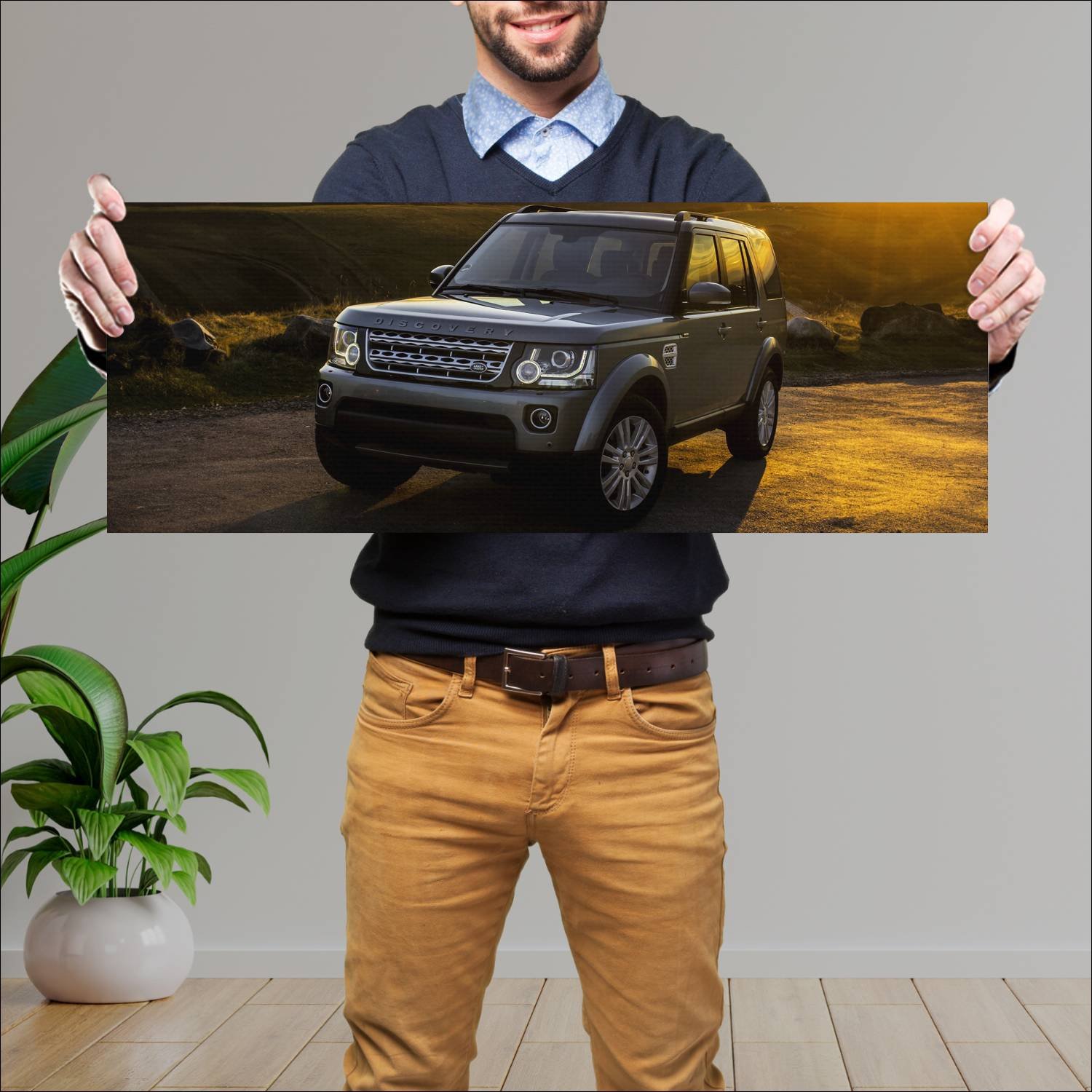 Cuadro grande 30x80cm 2013 land rover discovery hs 176 Land Rover