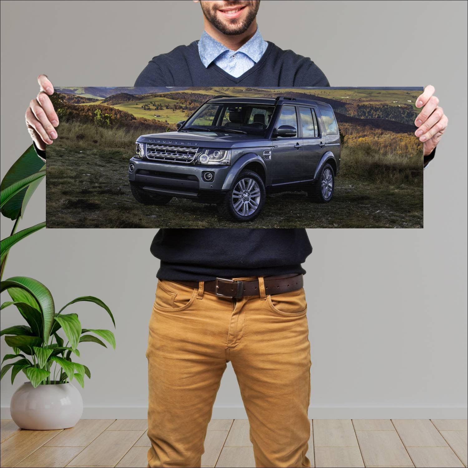 Cuadro grande 30x80cm 2013 land rover discovery hs 177 Land Rover