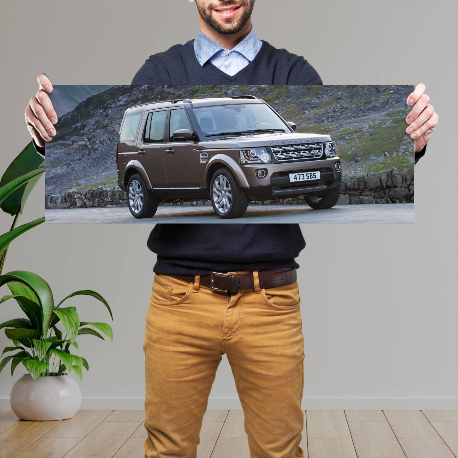 Cuadro grande 30x80cm 2013 land rover discovery hs 178 Land Rover