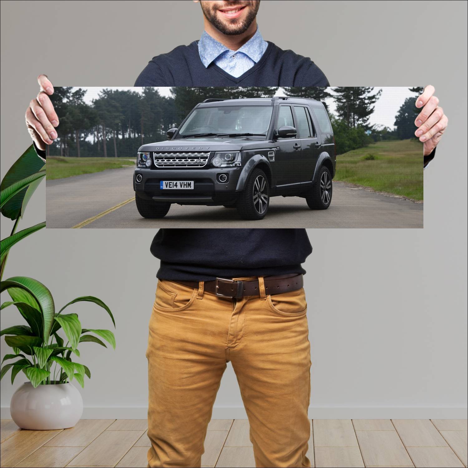 Cuadro grande 30x80cm 2013 land rover discovery hs 179 Land Rover