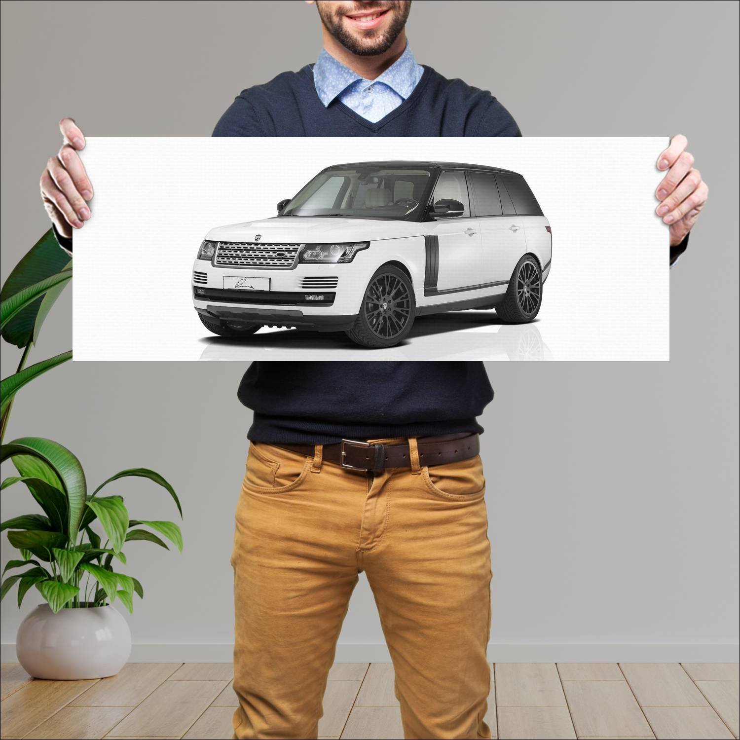 Cuadro grande 30x80cm 2013 range rover by lumma 11 190 Land Rover
