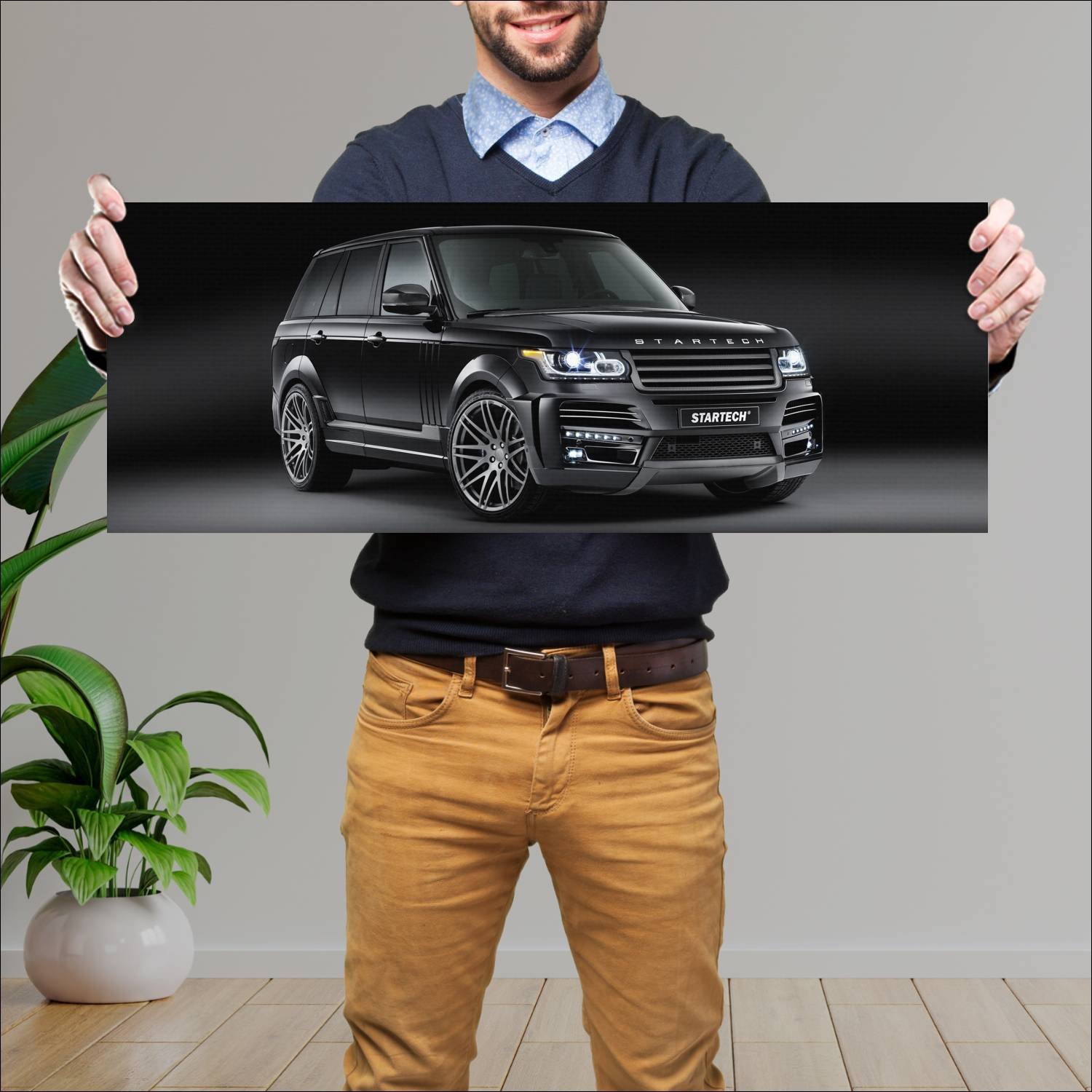 Cuadro grande 30x80cm 2013 range rover by startech 191 Land Rover
