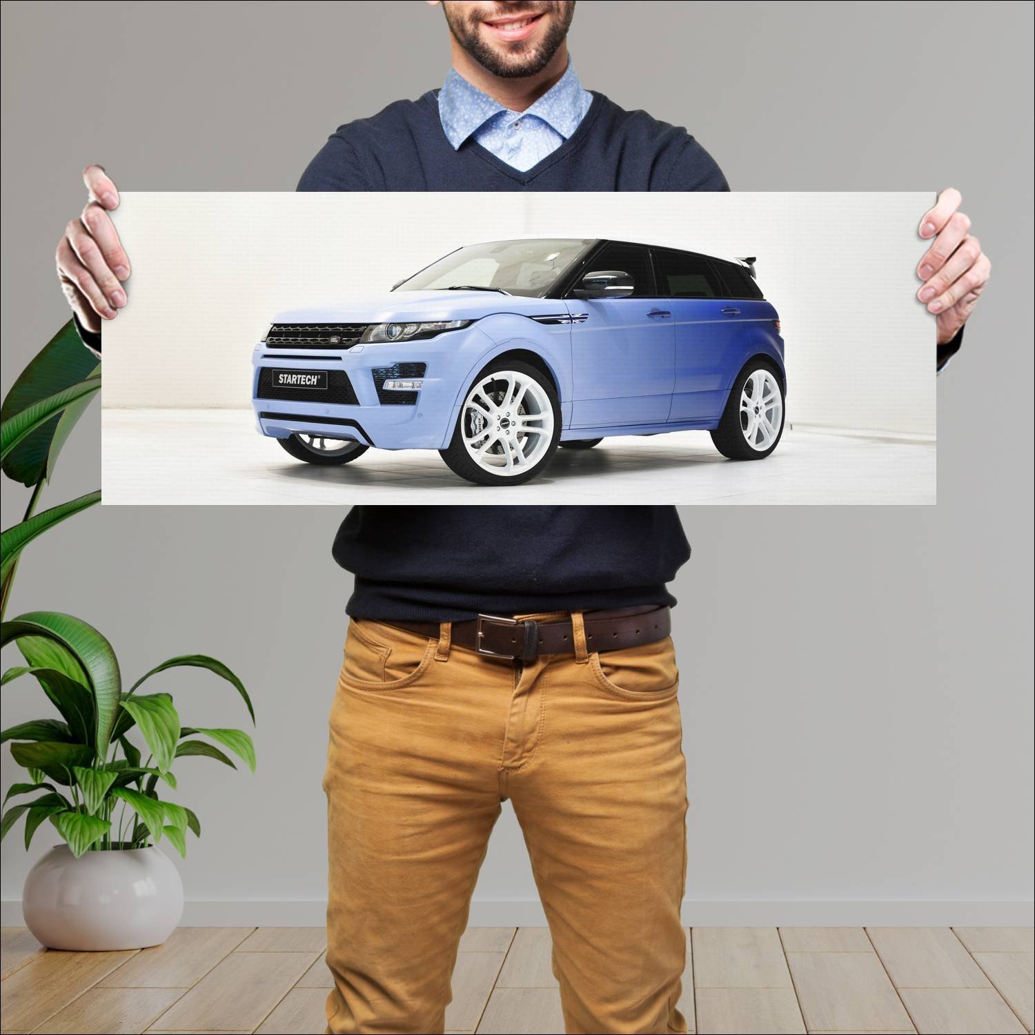 Cuadro grande 30x80cm 2013 range rover evoque by s 192 Land Rover