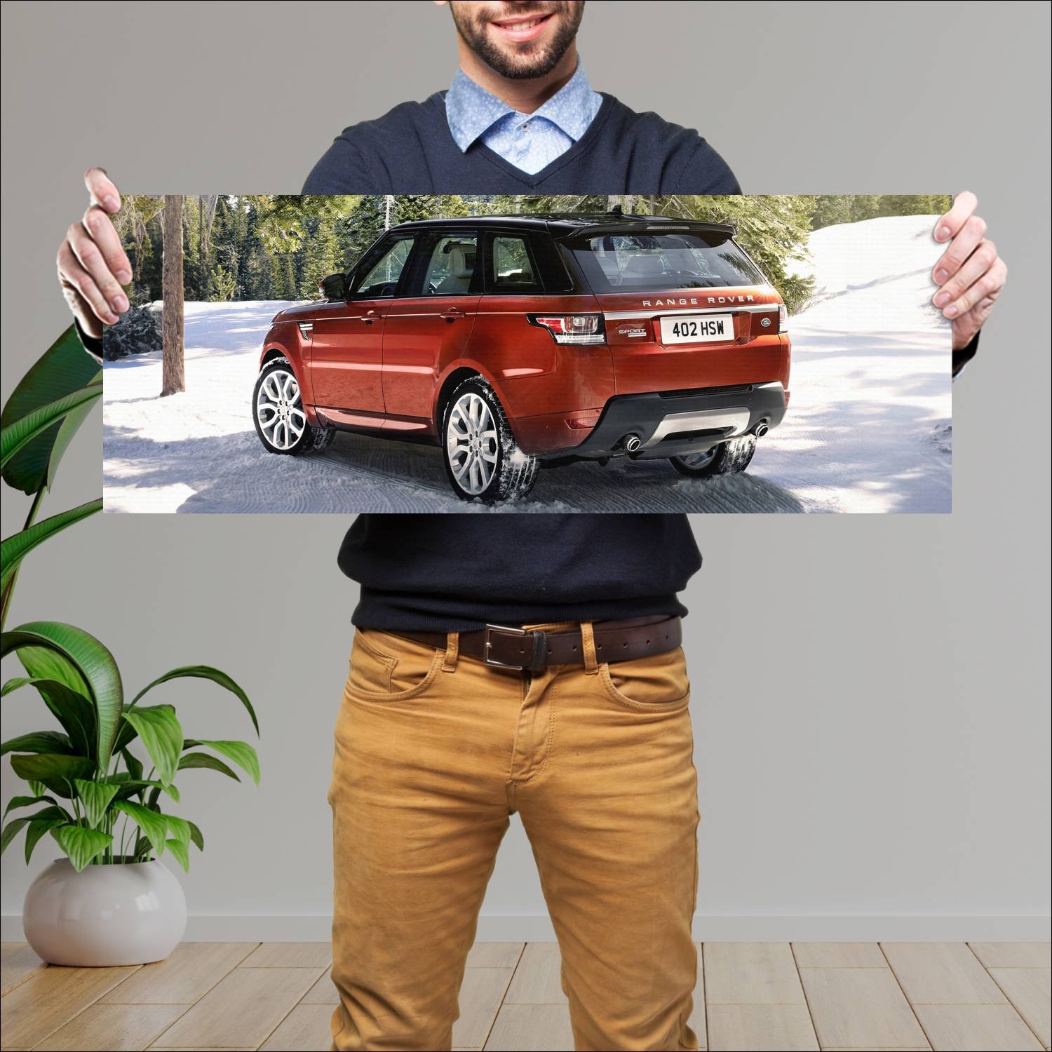 Cuadro grande 30x80cm 2013 range rover sport autob 197 Land Rover