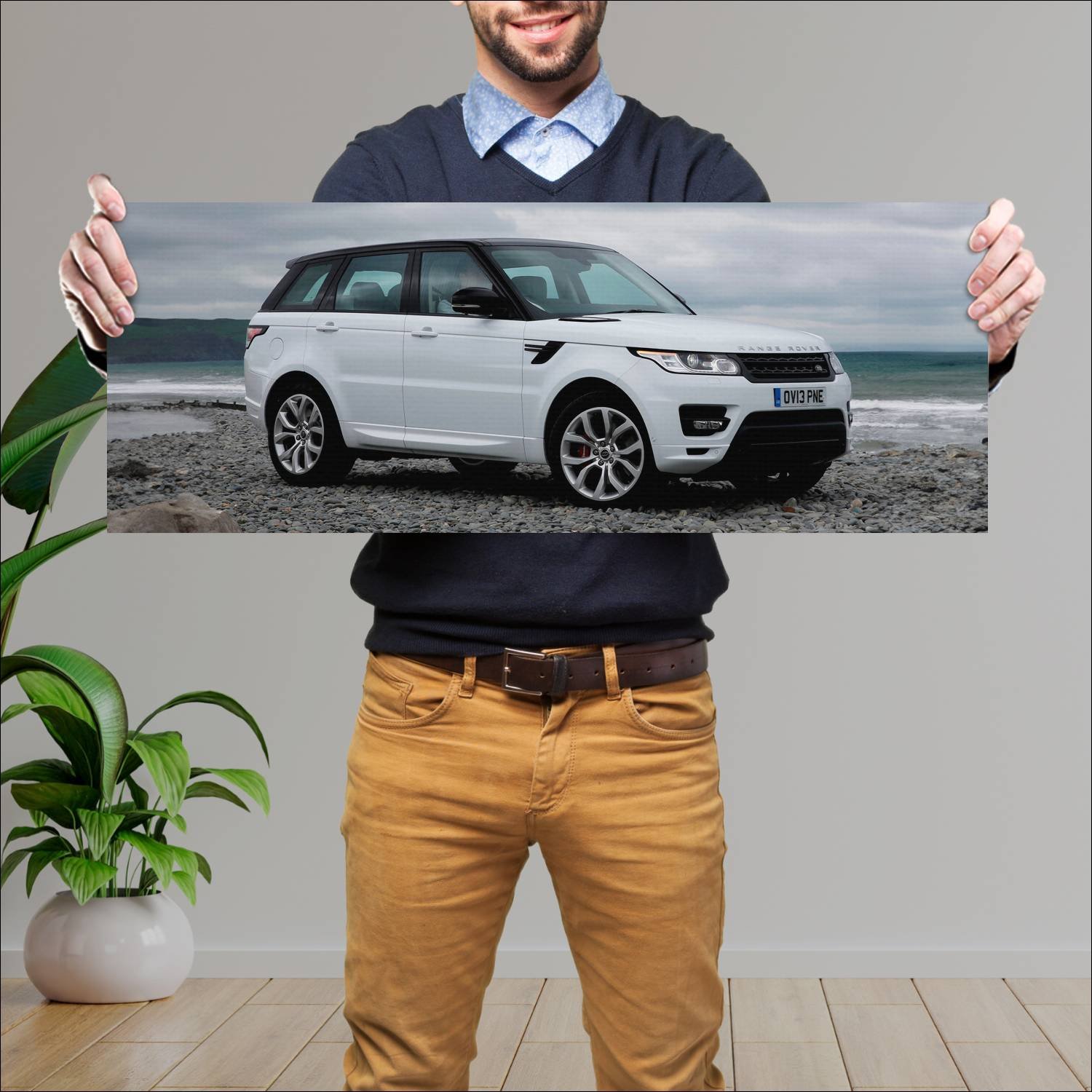 Cuadro grande 30x80cm 2013 range rover sport autob 200 Land Rover