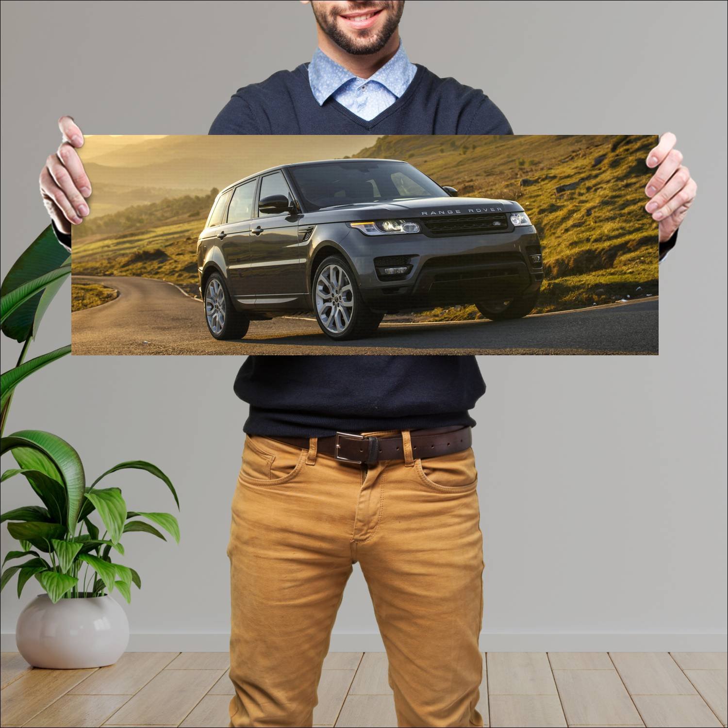 Cuadro grande 30x80cm 2013 range rover sport dynam 203 Land Rover