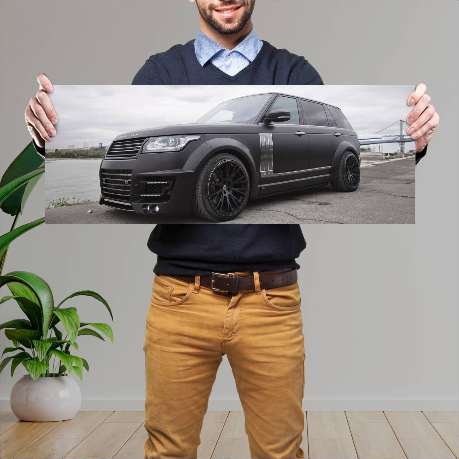 Cuadro grande 30x80cm 2014 lumma clr r lwb auto 224 Land Rover