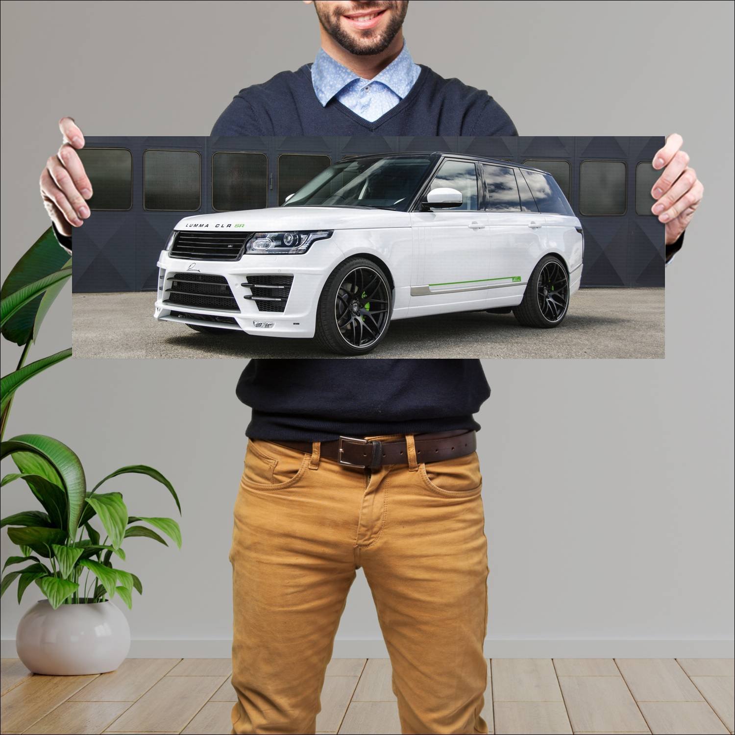 Cuadro grande 30x80cm 2014 lumma clr sr auto 225 Land Rover