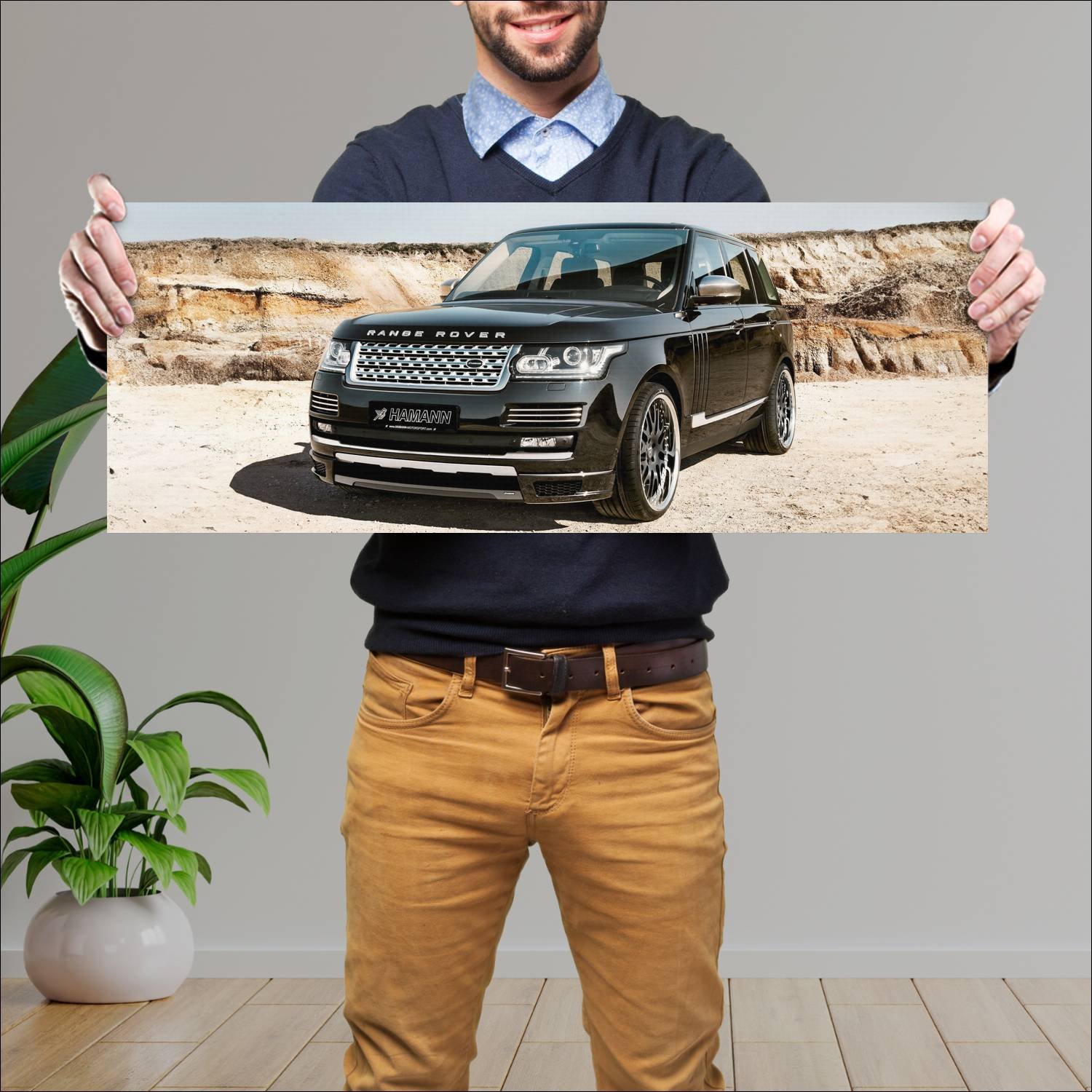 Cuadro grande 30x80cm 2014 range rover by hamann 1 231 Land Rover