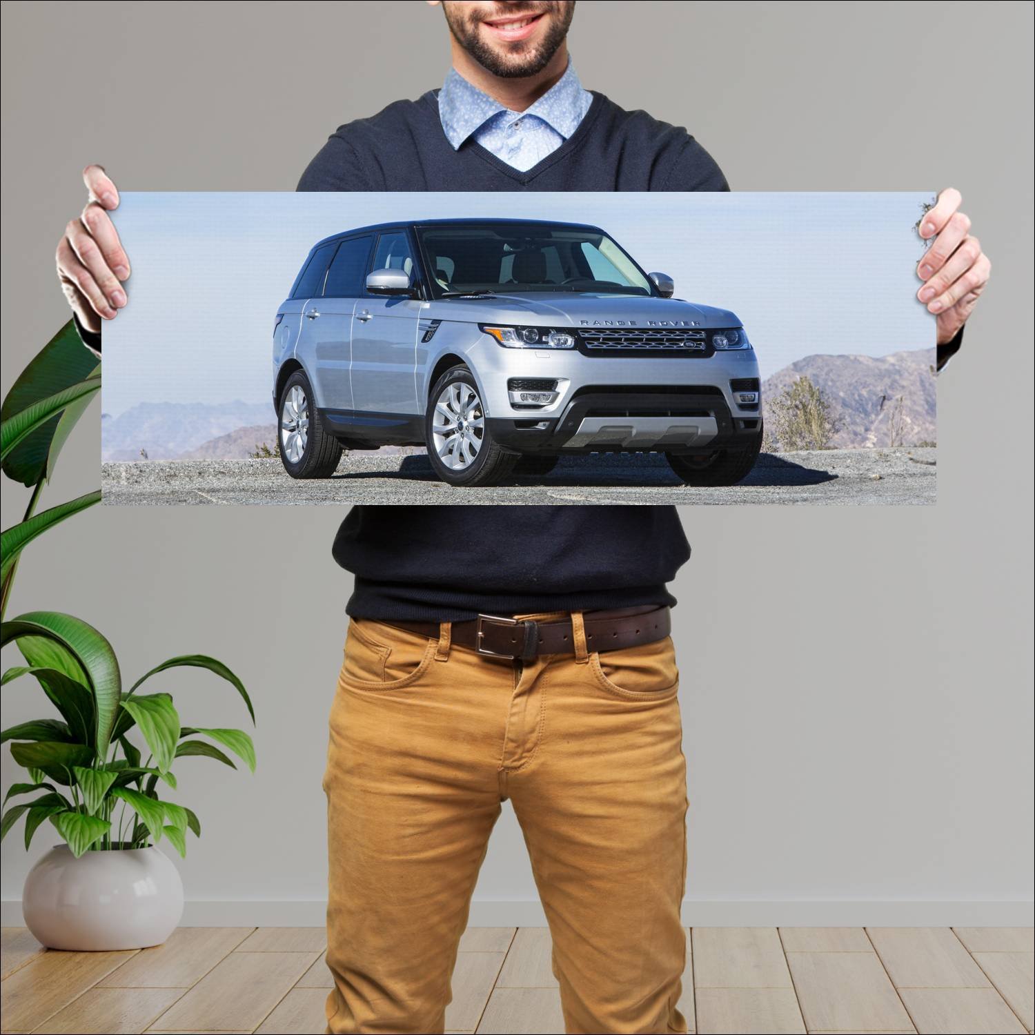 Cuadro grande 30x80cm 2014 range rover sport hse u 242 Land Rover