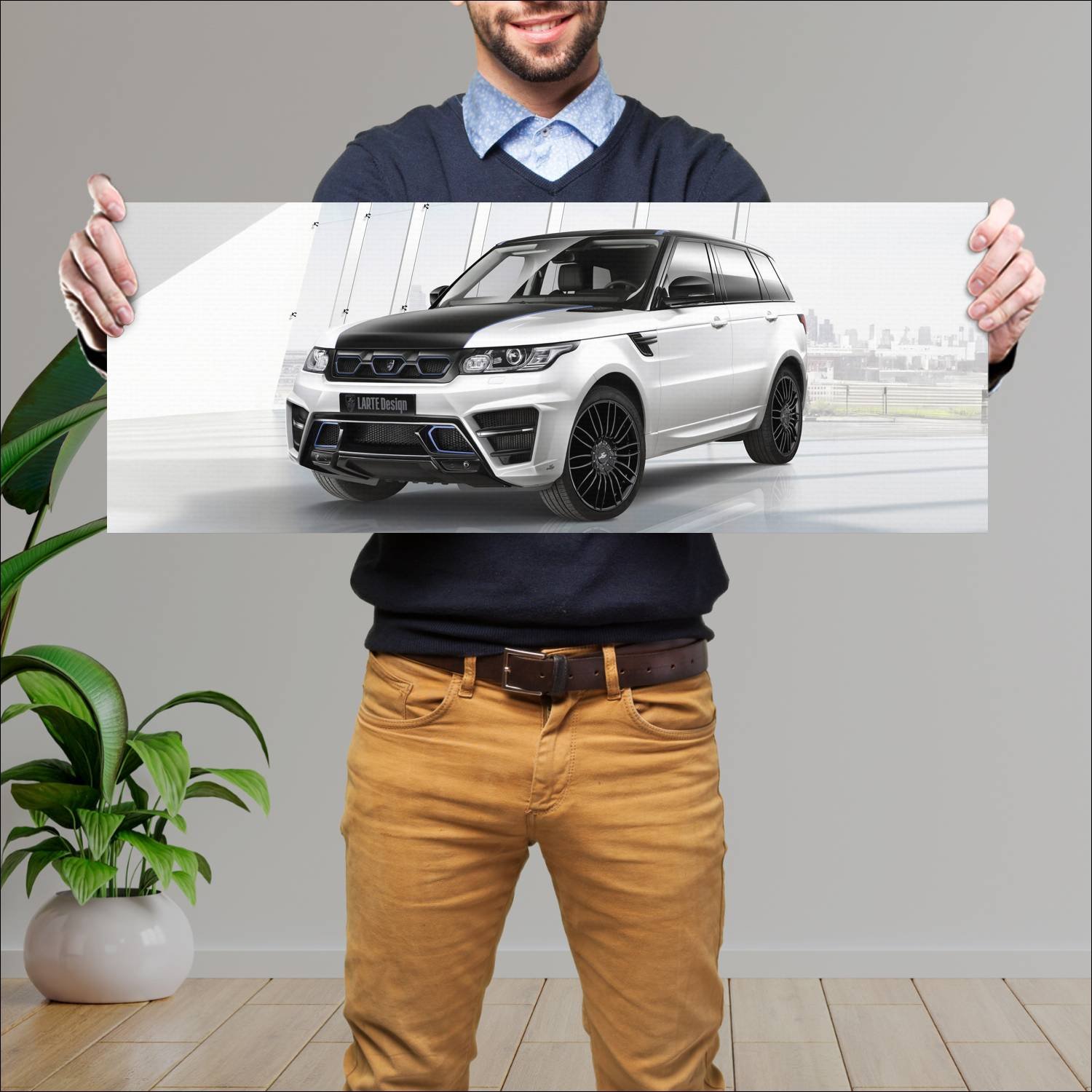 Cuadro grande 30x80cm 2014 range rover sport winne 244 Land Rover