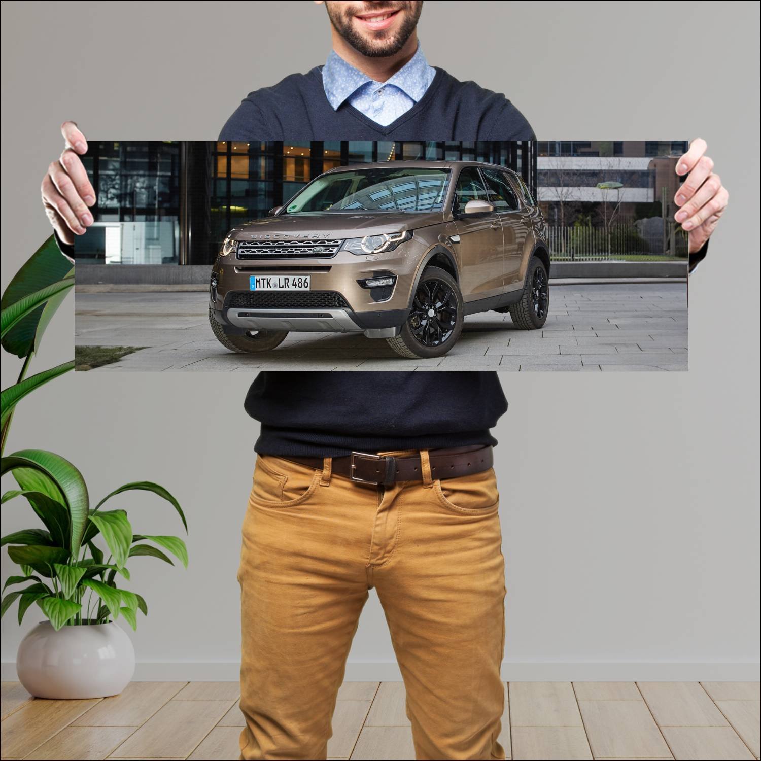 Cuadro grande 30x80cm 2015 land rover discovery sp 261 Land Rover
