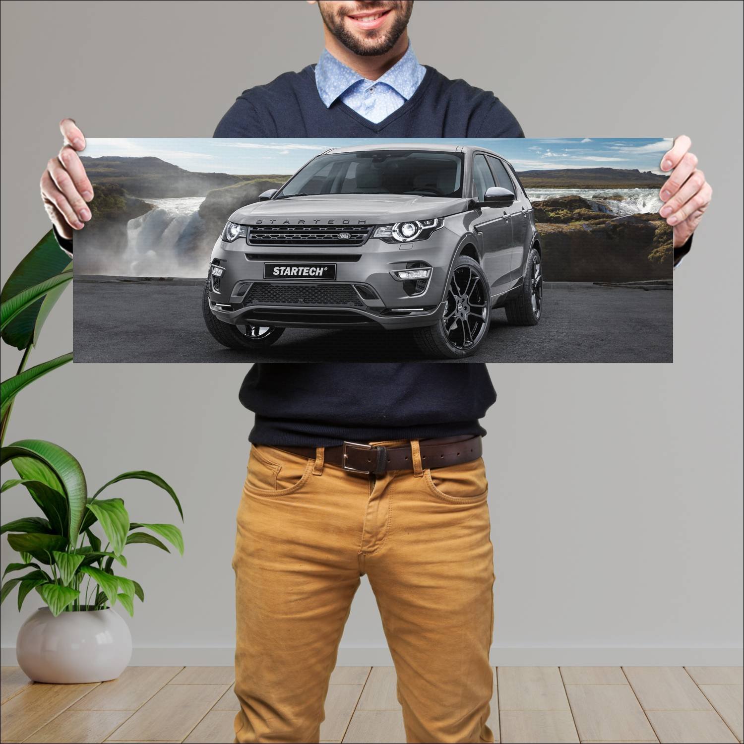 Cuadro grande 30x80cm 2015 land rover discovery sp 262 Land Rover