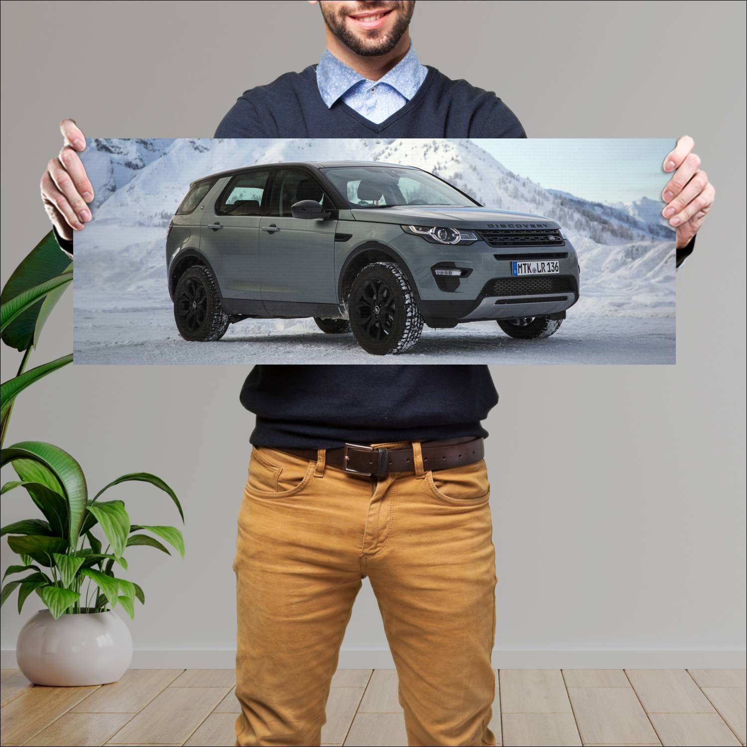Cuadro grande 30x80cm 2015 land rover discovery sp 263 Land Rover
