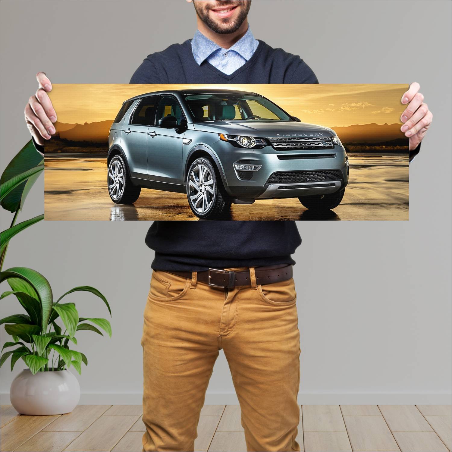 Cuadro grande 30x80cm 2015 land rover discovery sp 267 Land Rover