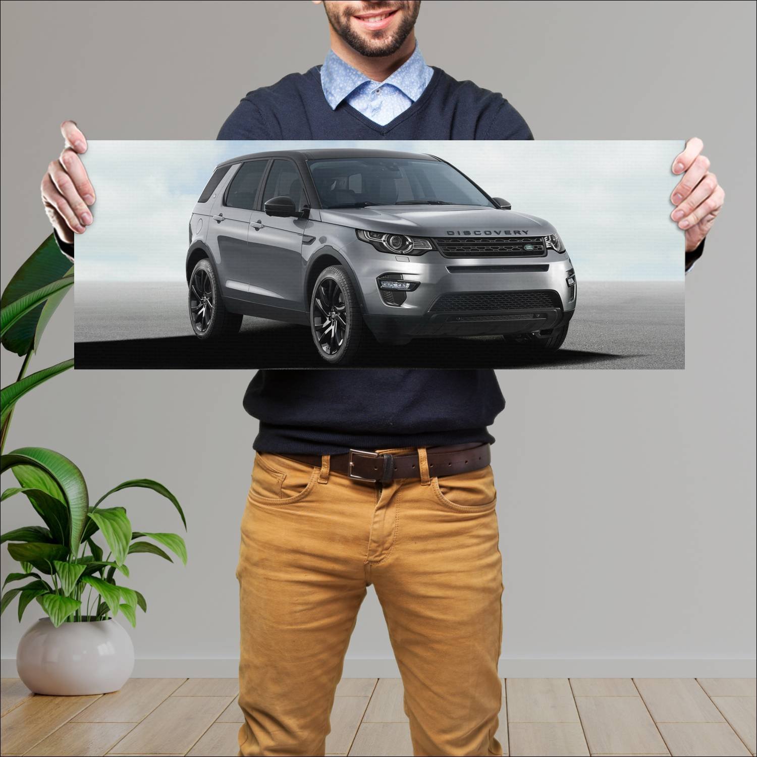 Cuadro grande 30x80cm 2015 land rover discovery sp 270 Land Rover