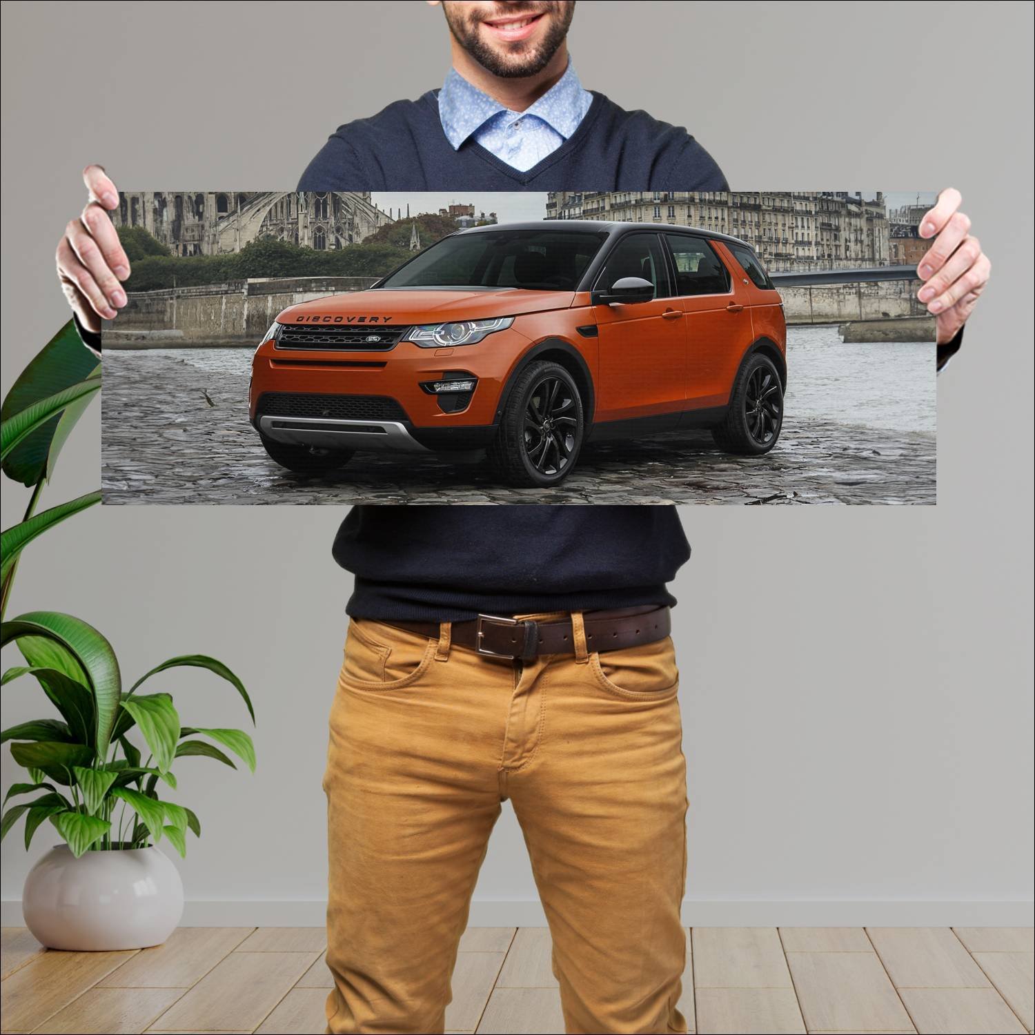 Cuadro grande 30x80cm 2015 land rover discovery sp 271 Land Rover