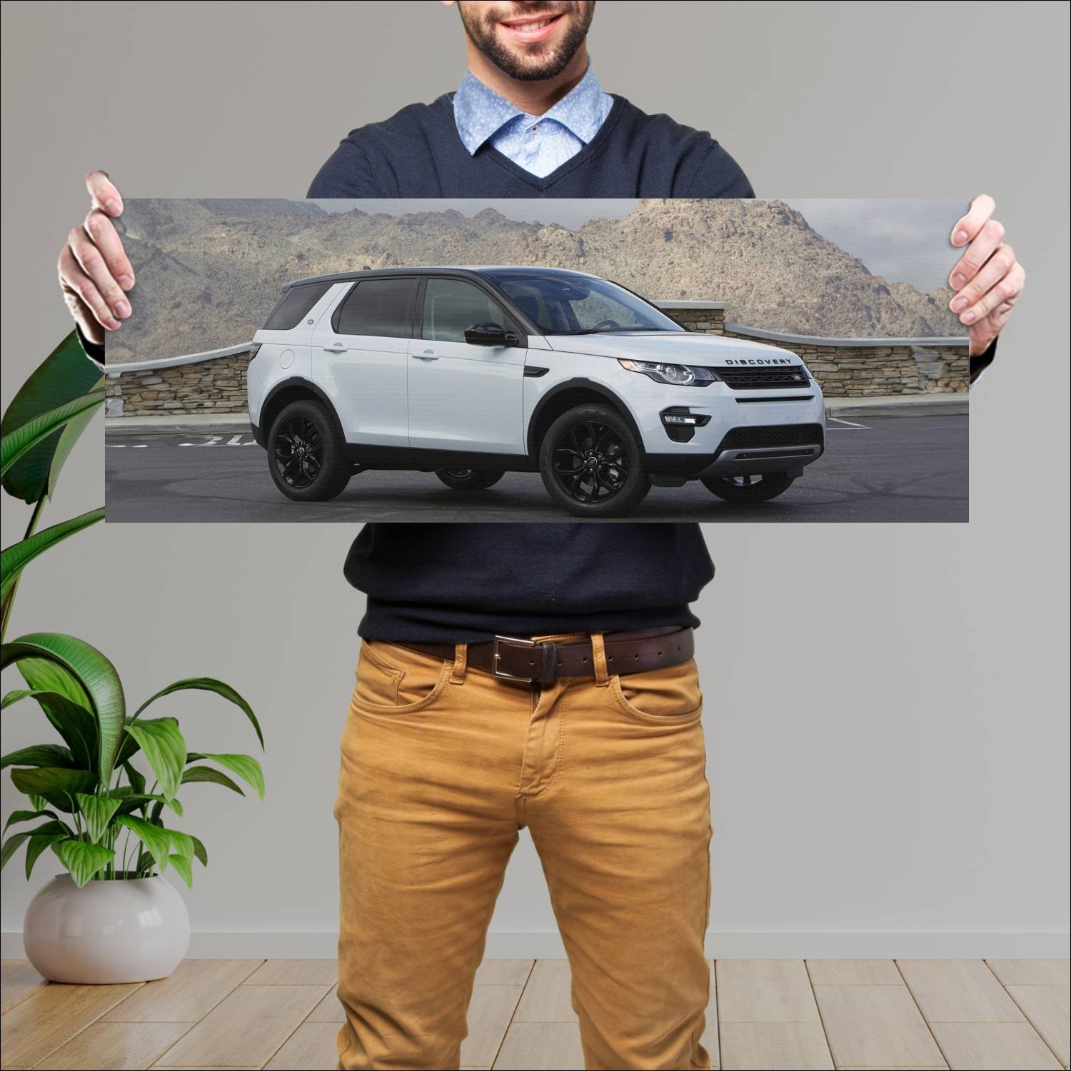 Cuadro grande 30x80cm 2015 land rover discovery sp 272 Land Rover