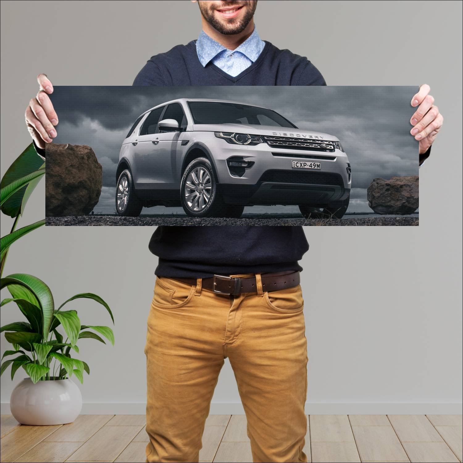 Cuadro grande 30x80cm 2015 land rover discovery sp 274 Land Rover