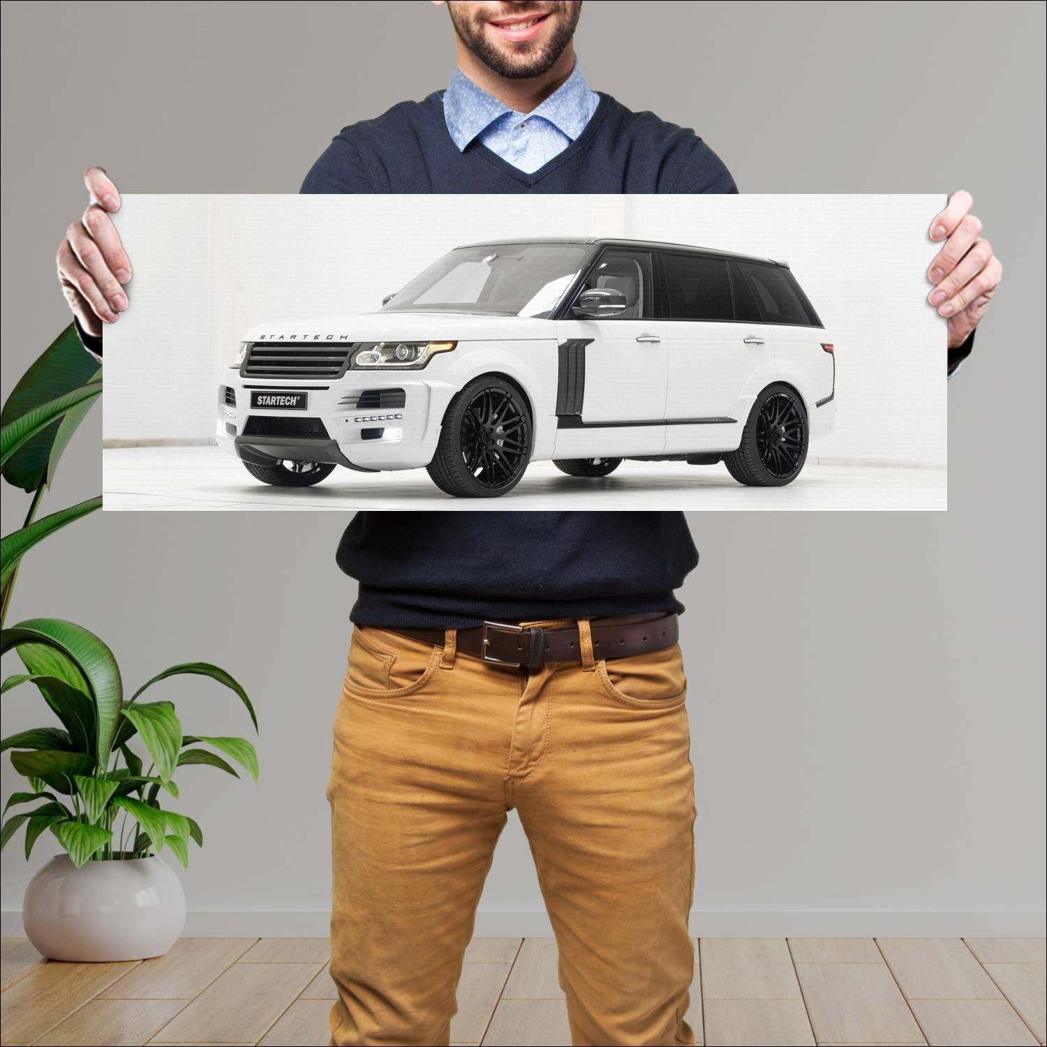 Cuadro grande 30x80cm 2015 range rover by startech 279 Land Rover