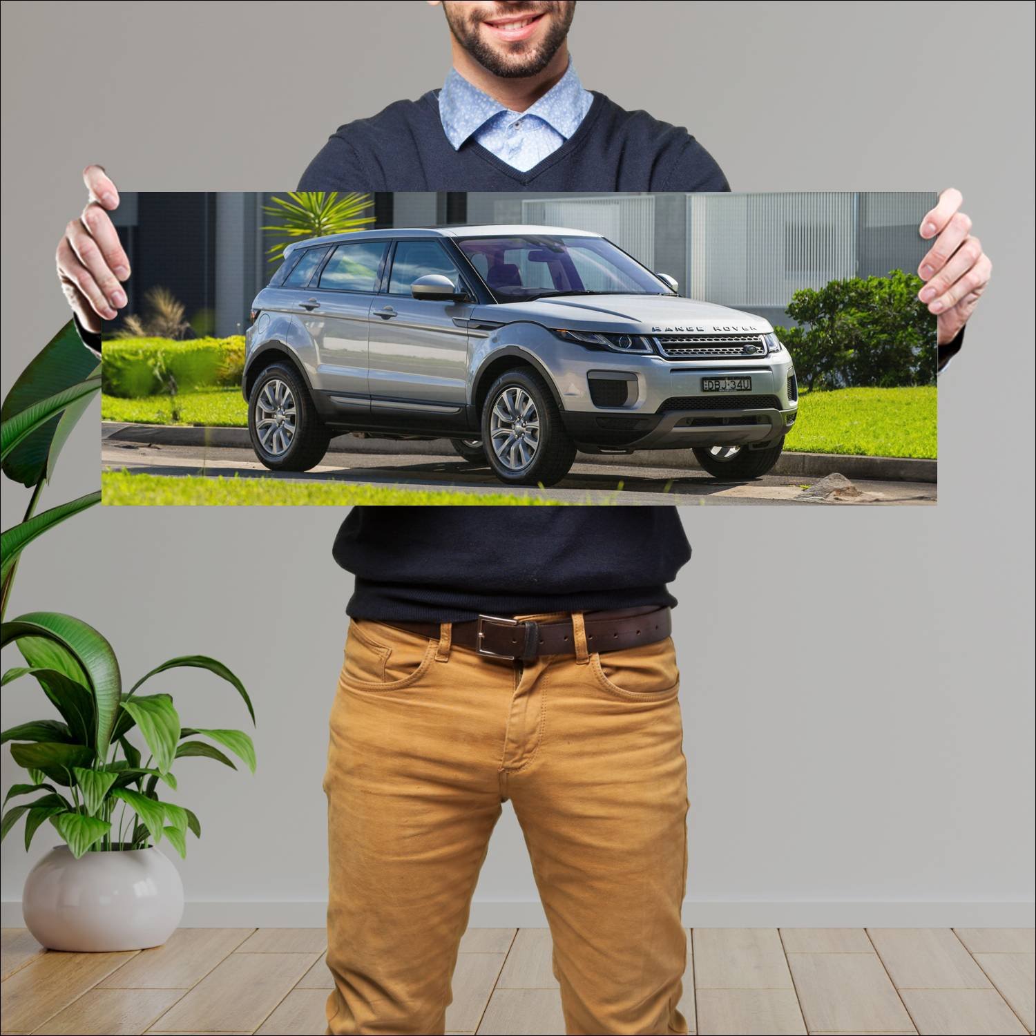 Cuadro grande 30x80cm 2015 range rover evoque au 3 281 Land Rover