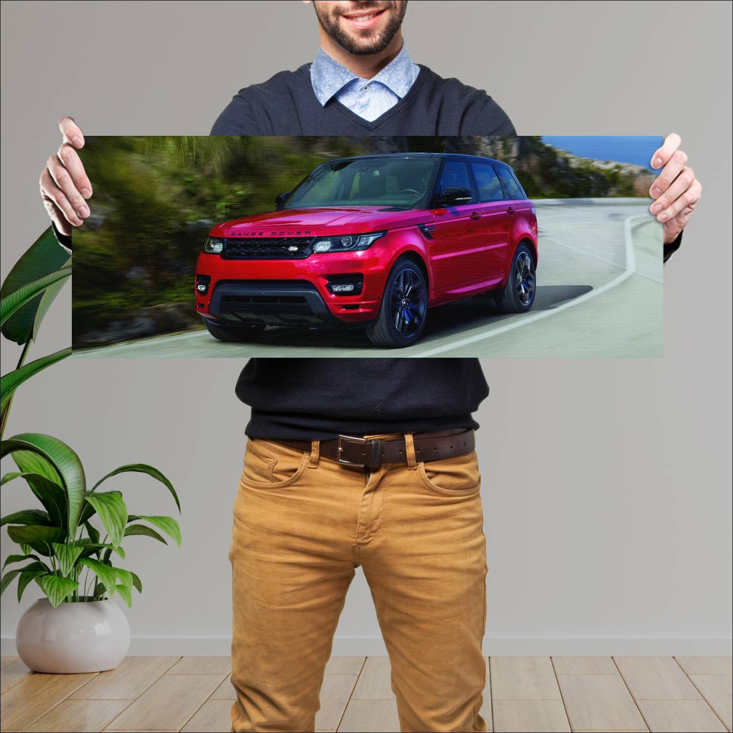 Cuadro grande 30x80cm 2015 range rover sport hst 2 288 Land Rover