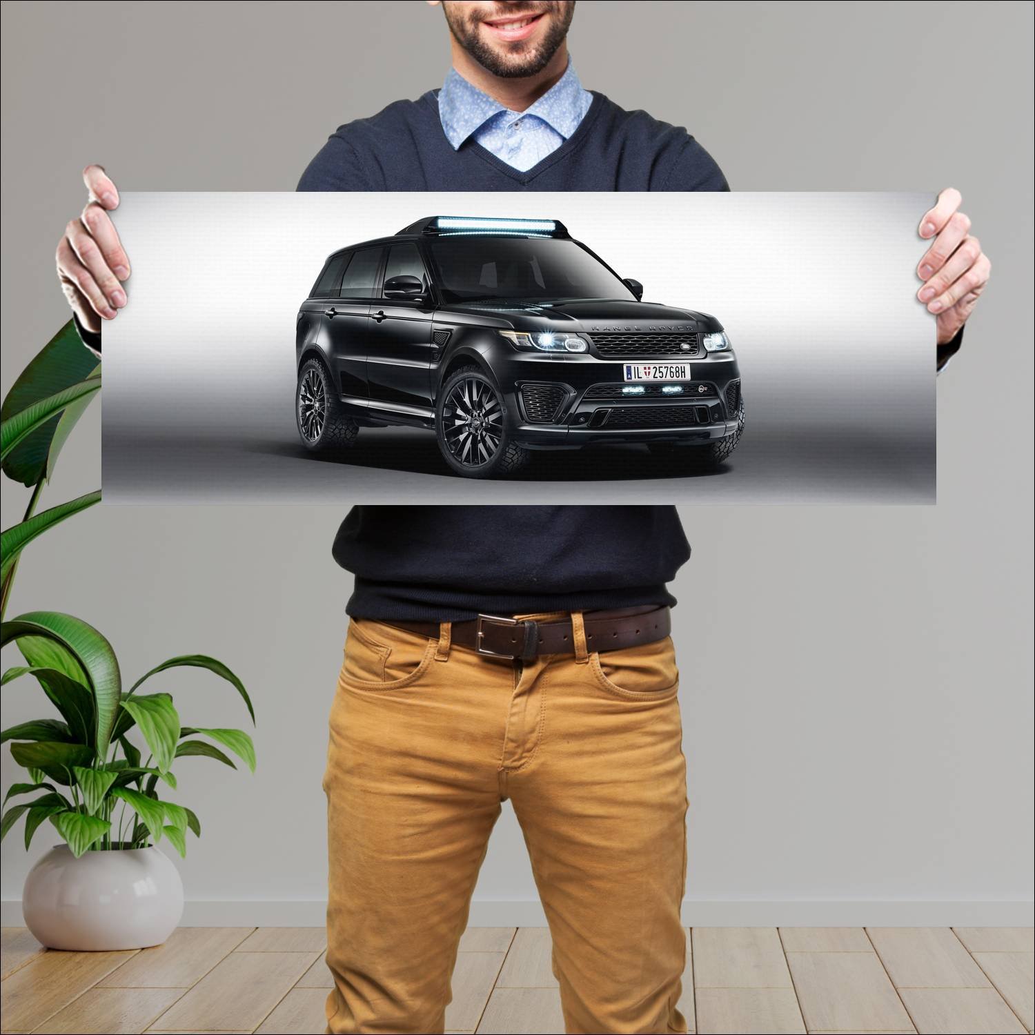 Cuadro grande 30x80cm 2015 range rover sport svr 0 290 Land Rover