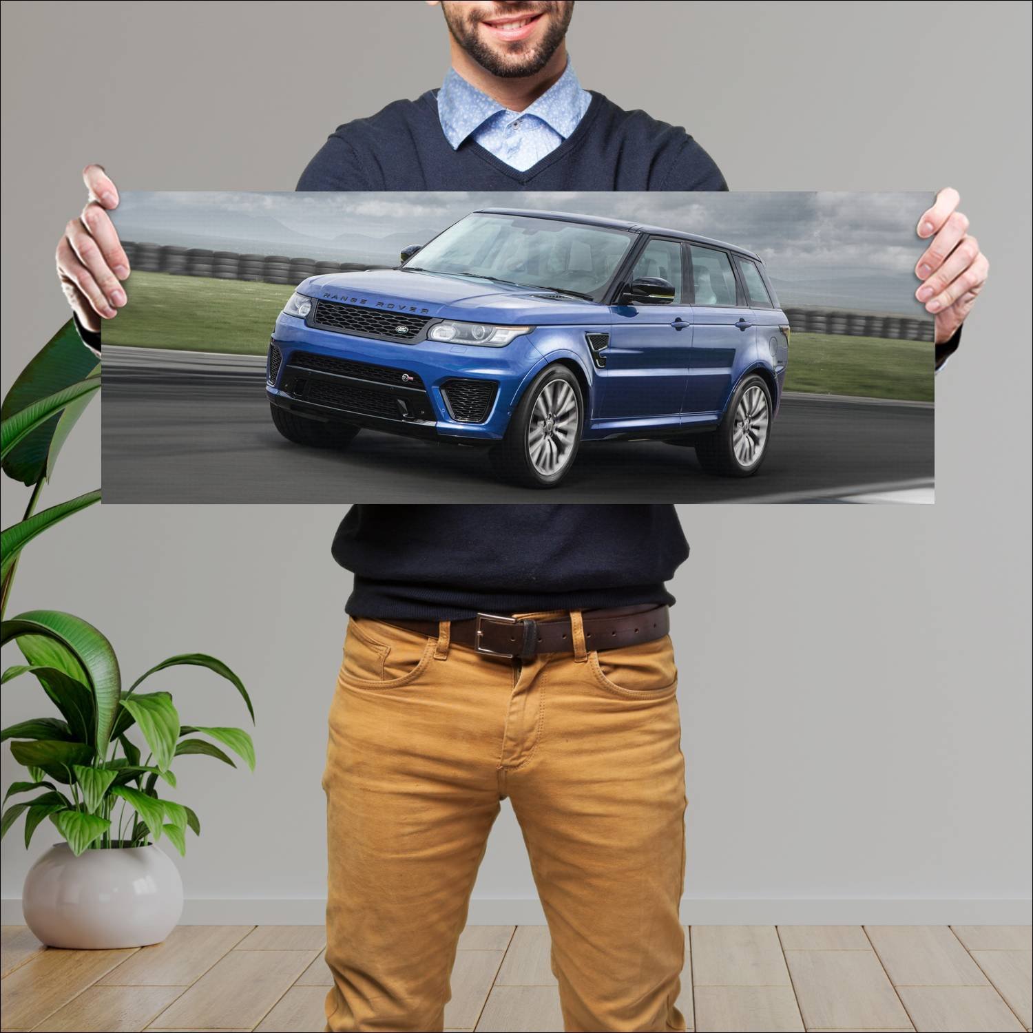 Cuadro grande 30x80cm 2015 range rover sport svr 1 291 Land Rover