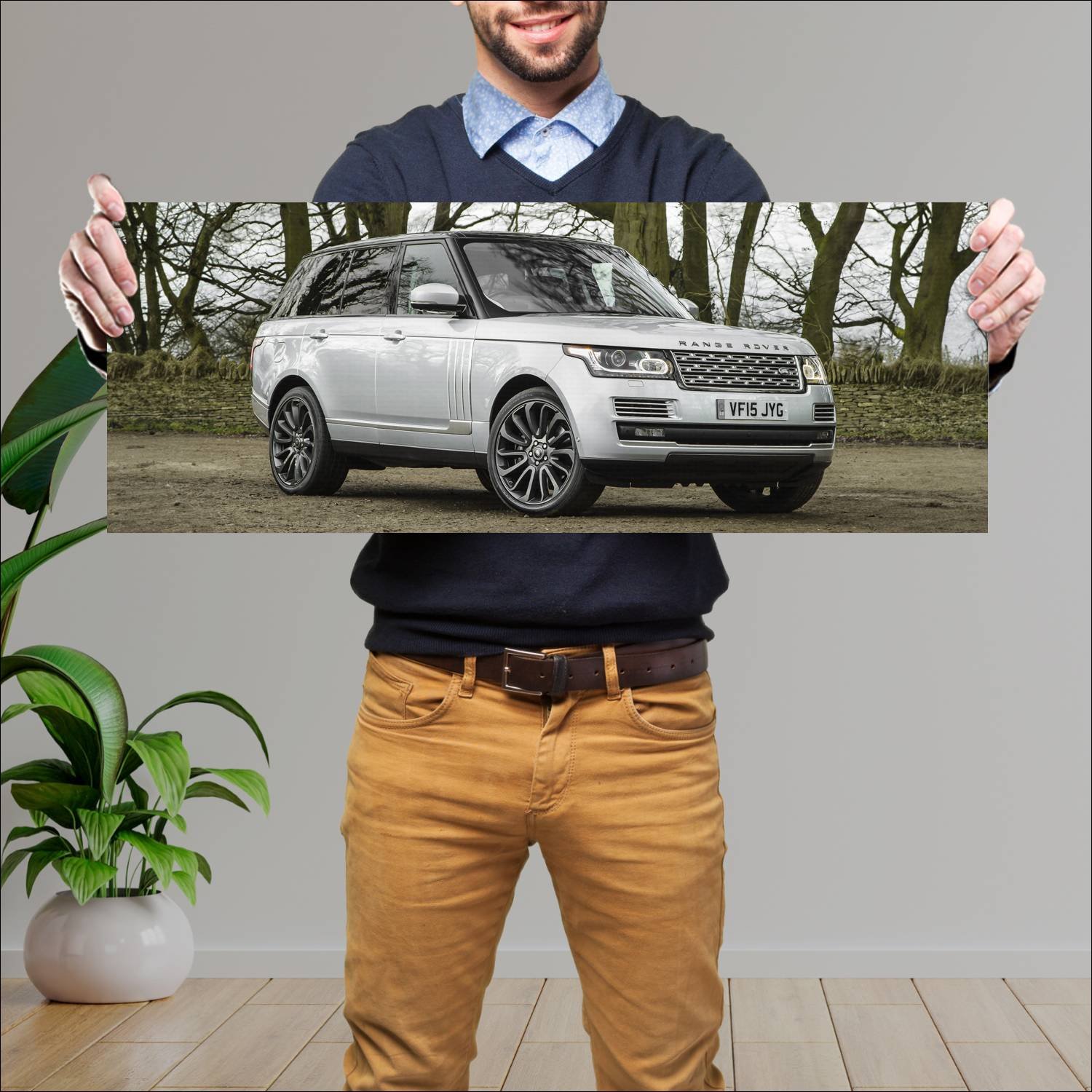 Cuadro grande 30x80cm 2015 range rover sv autobiog 299 Land Rover