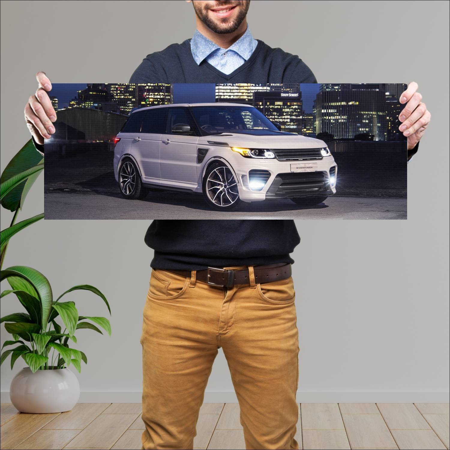 Cuadro grande 30x80cm 2016 overfinch supersport uk 304 Land Rover