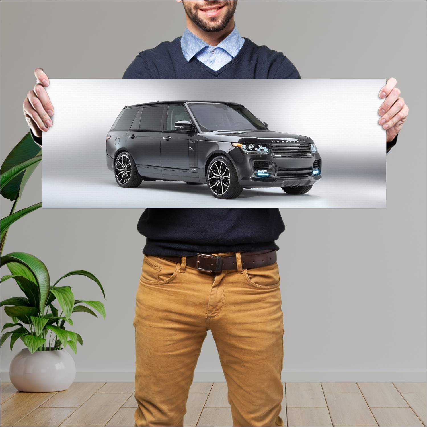 Cuadro grande 30x80cm 2016 range rover autobiograp 306 Land Rover