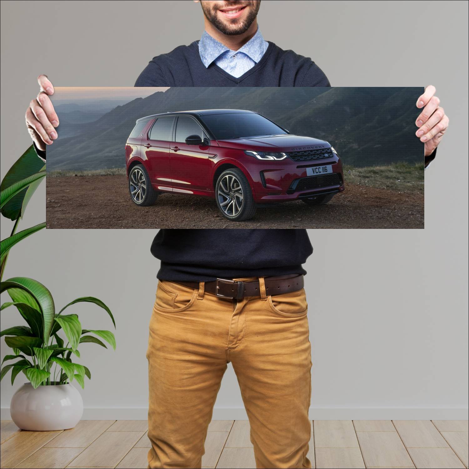 Cuadro grande 30x80cm 2019 land rover discovery sp 401 Land Rover