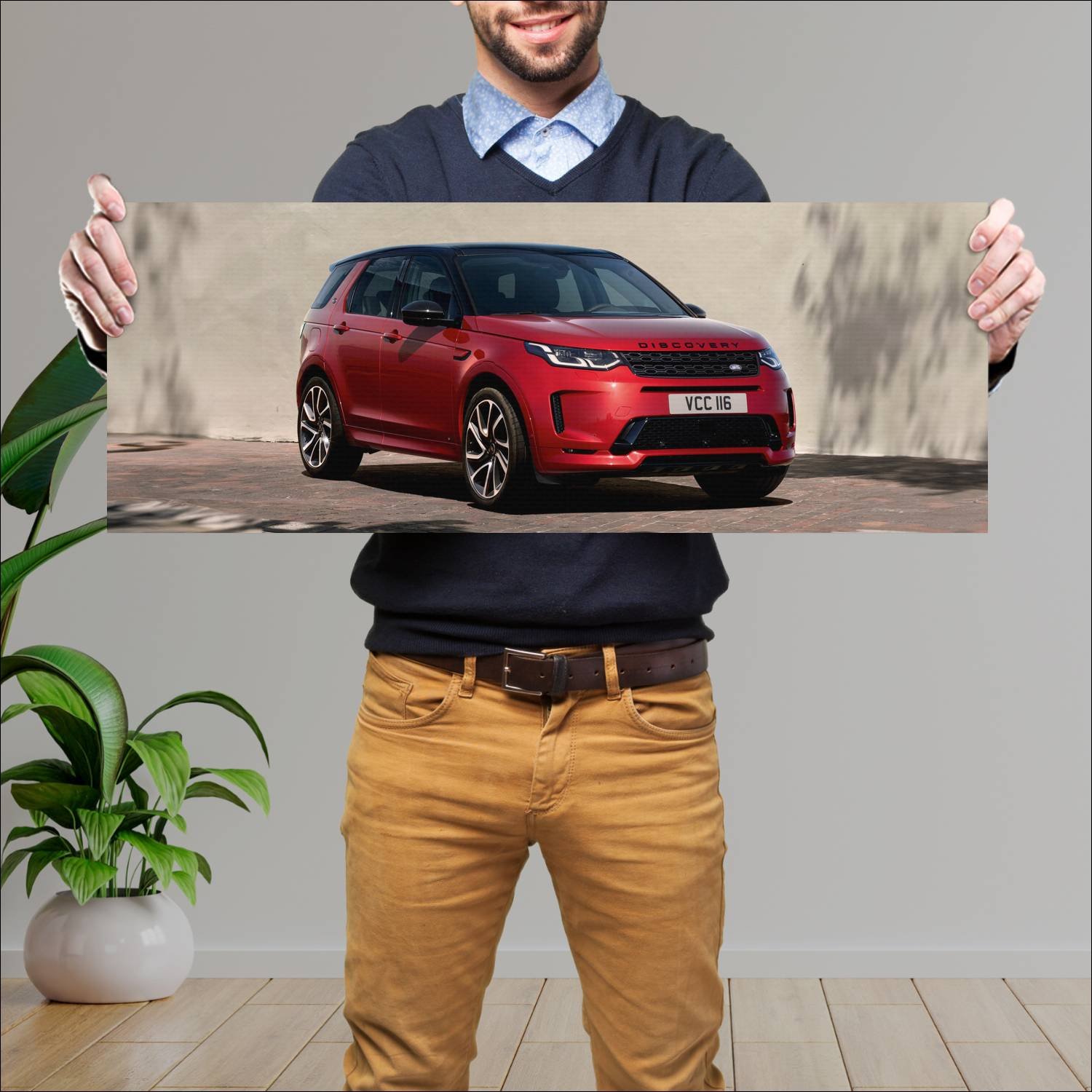 Cuadro grande 30x80cm 2019 land rover discovery sp 402 Land Rover