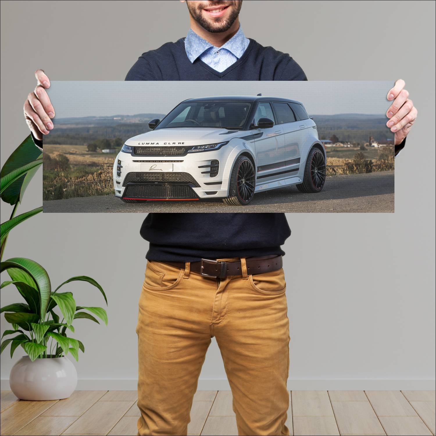 Cuadro grande 30x80cm 2019 lumma clr re auto 405 Land Rover