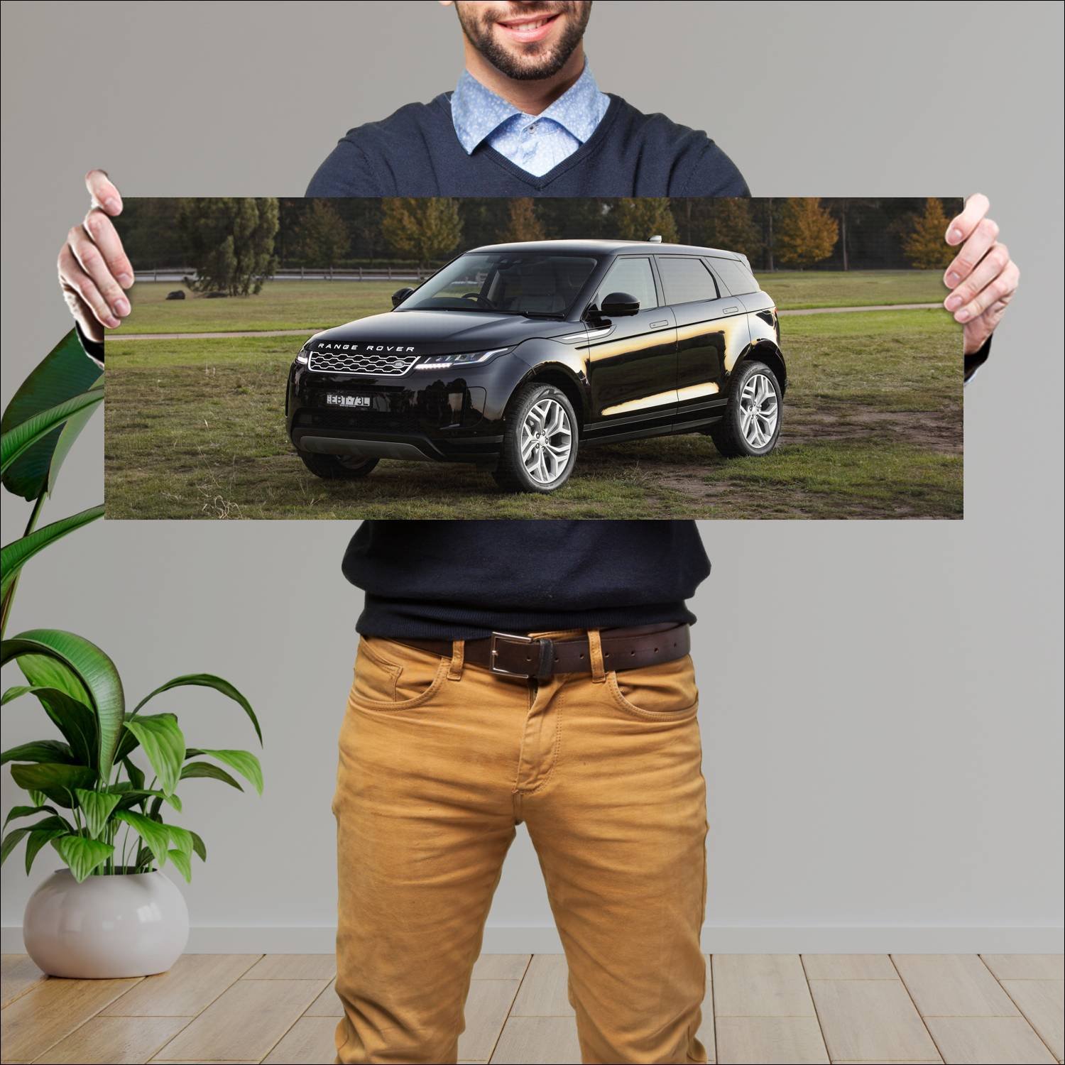 Cuadro grande 30x80cm 2019 range rover evoque au 9 410 Land Rover