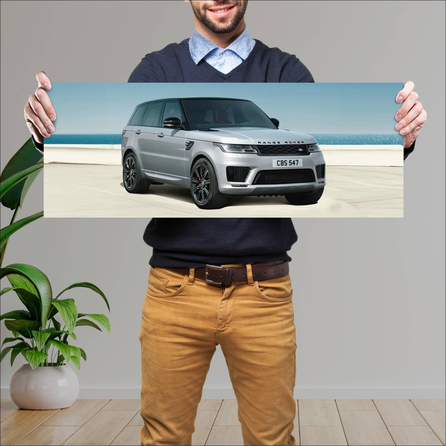 Cuadro grande 30x80cm 2019 range rover sport hst 8 427 Land Rover