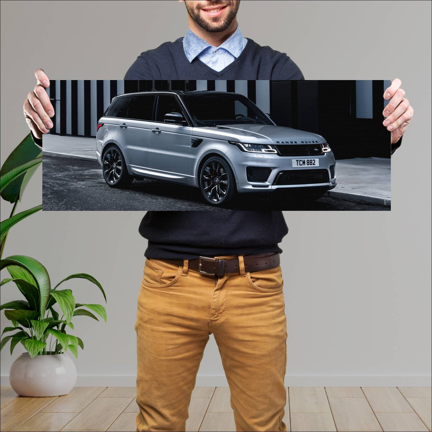Cuadro grande 30x80cm 2019 range rover sport hst 8 428 Land Rover