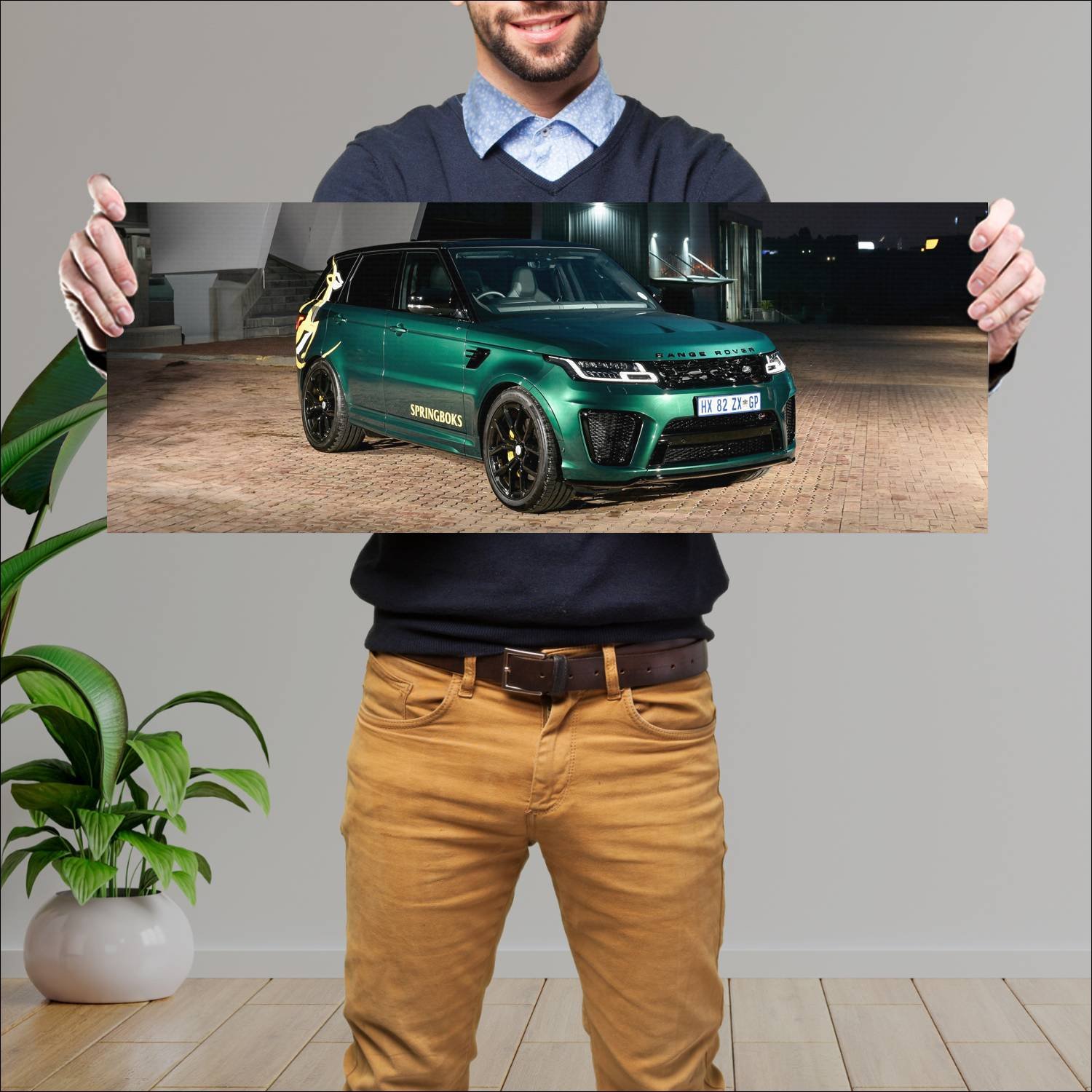 Cuadro grande 30x80cm 2019 range rover sport svr s 433 Land Rover