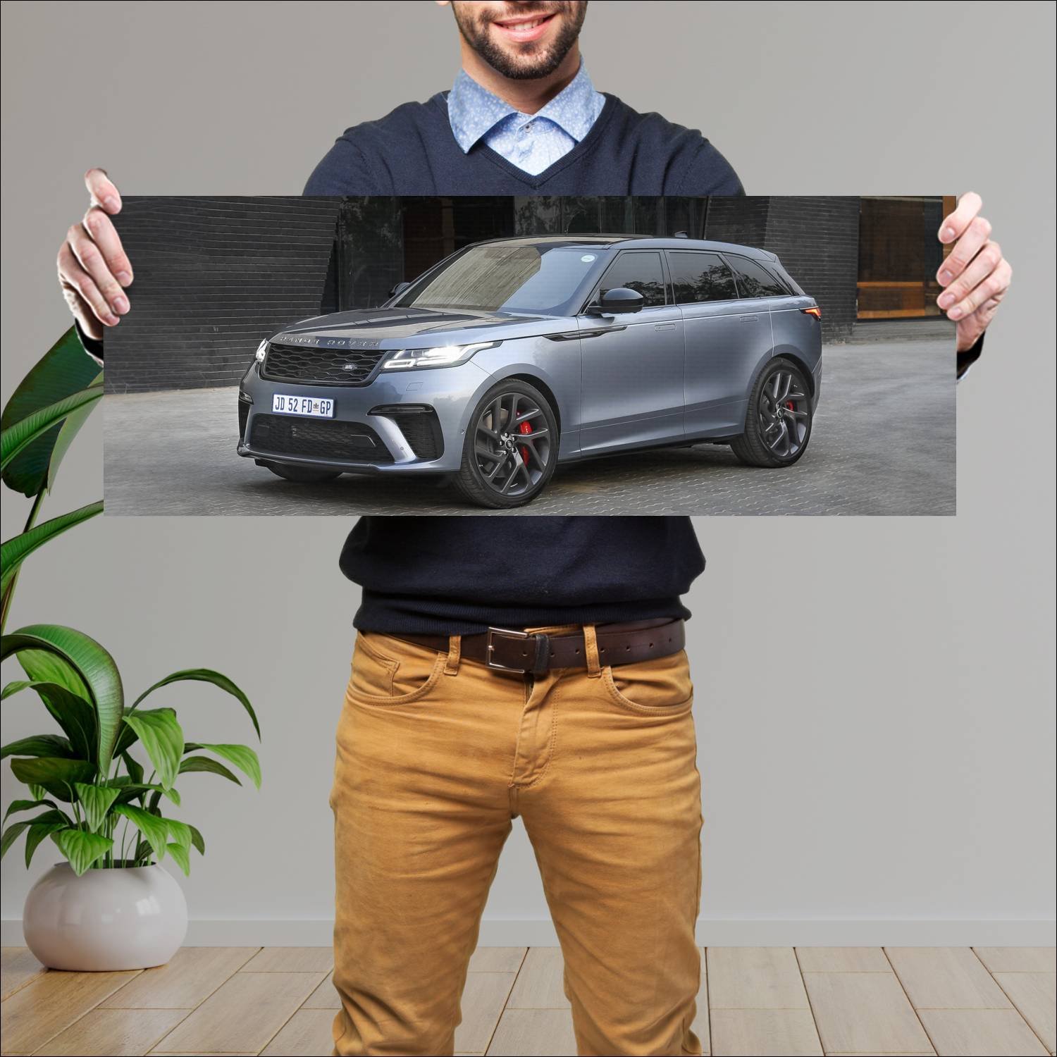 Cuadro grande 30x80cm 2019 range rover velar svaut 438 Land Rover